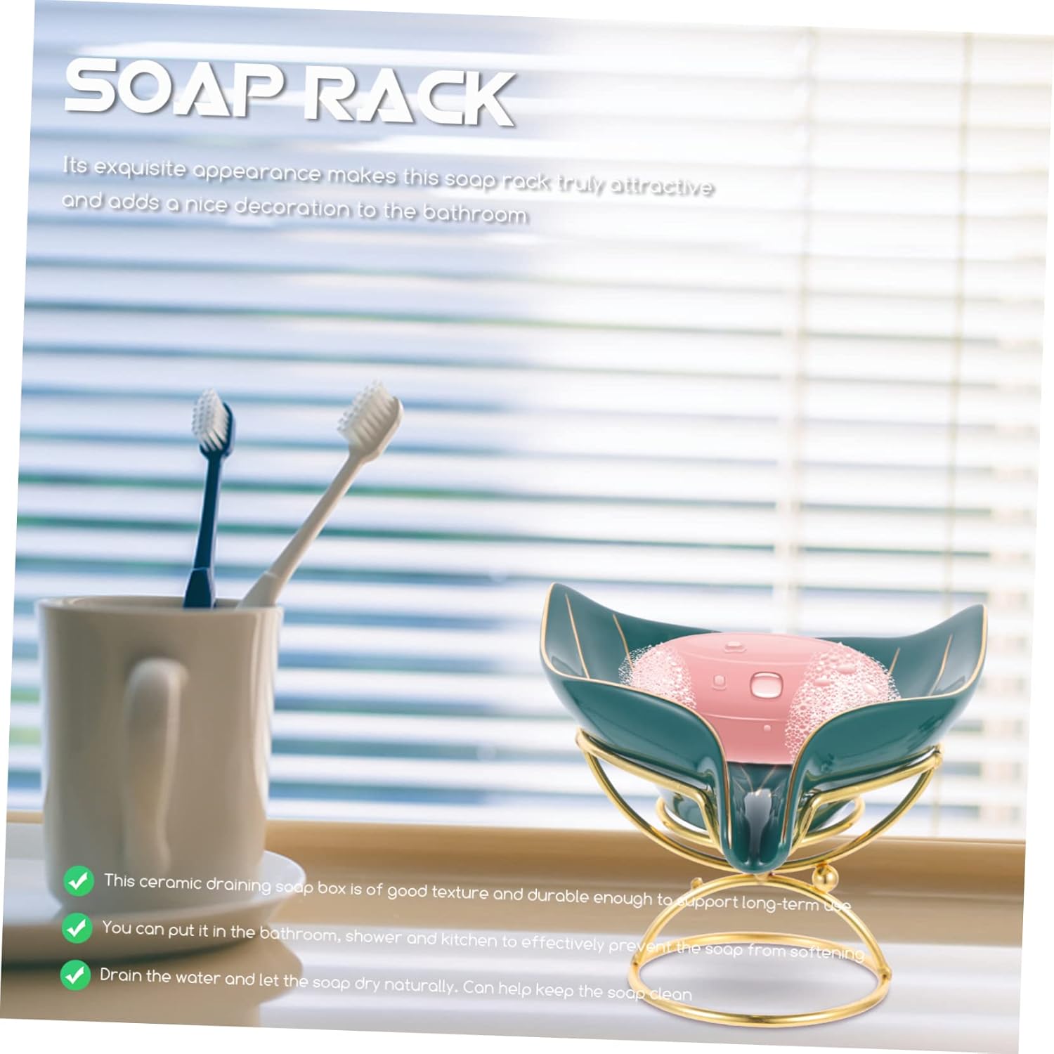 LIFKOME Mermaid Shaped Soap Holder