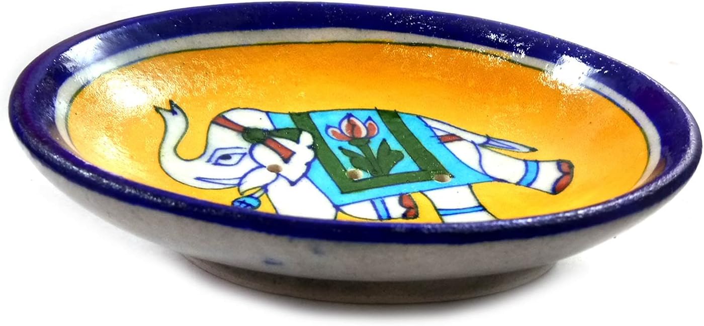 India Meets India Handmade Ceramic Soap Dish Tray