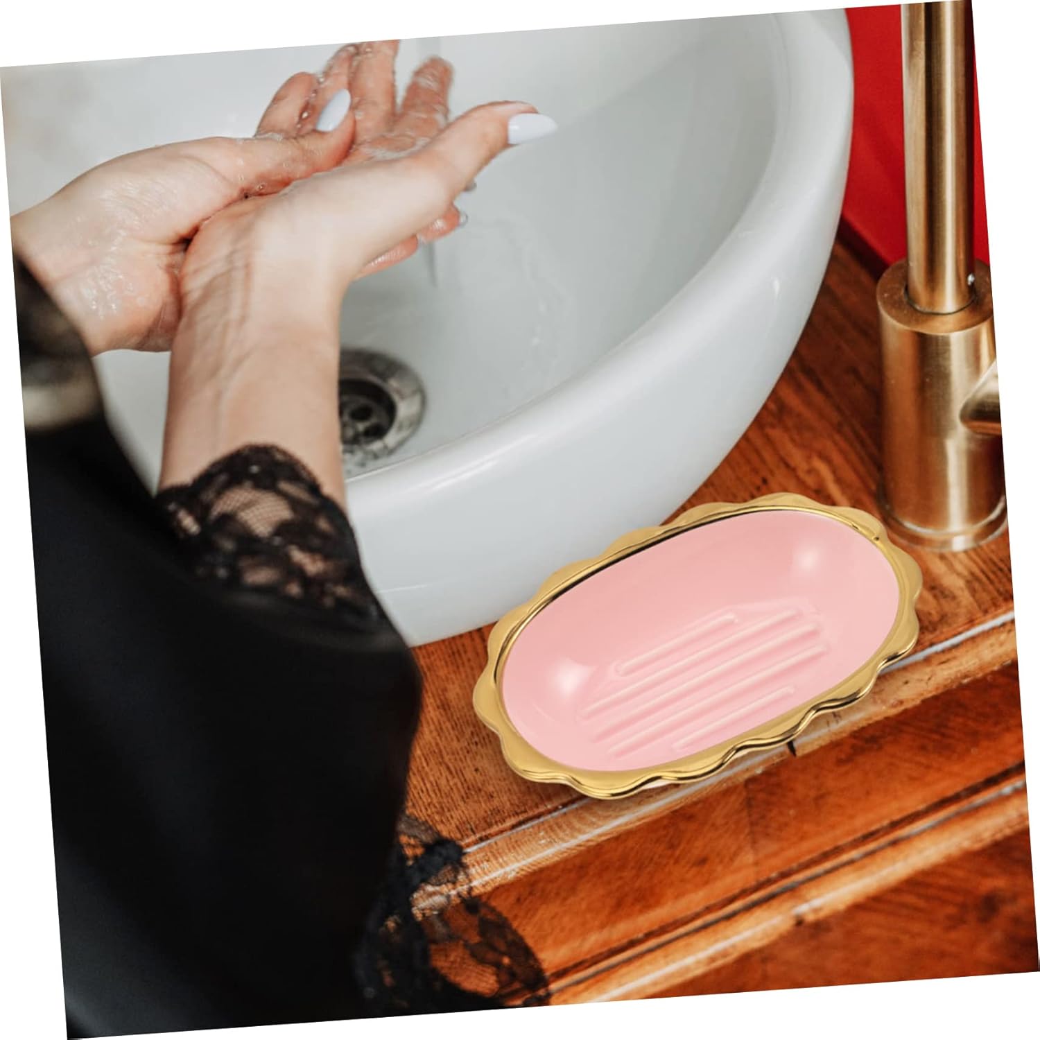 Modern Ceramic Dish Elegant Holder Draining Tray Design