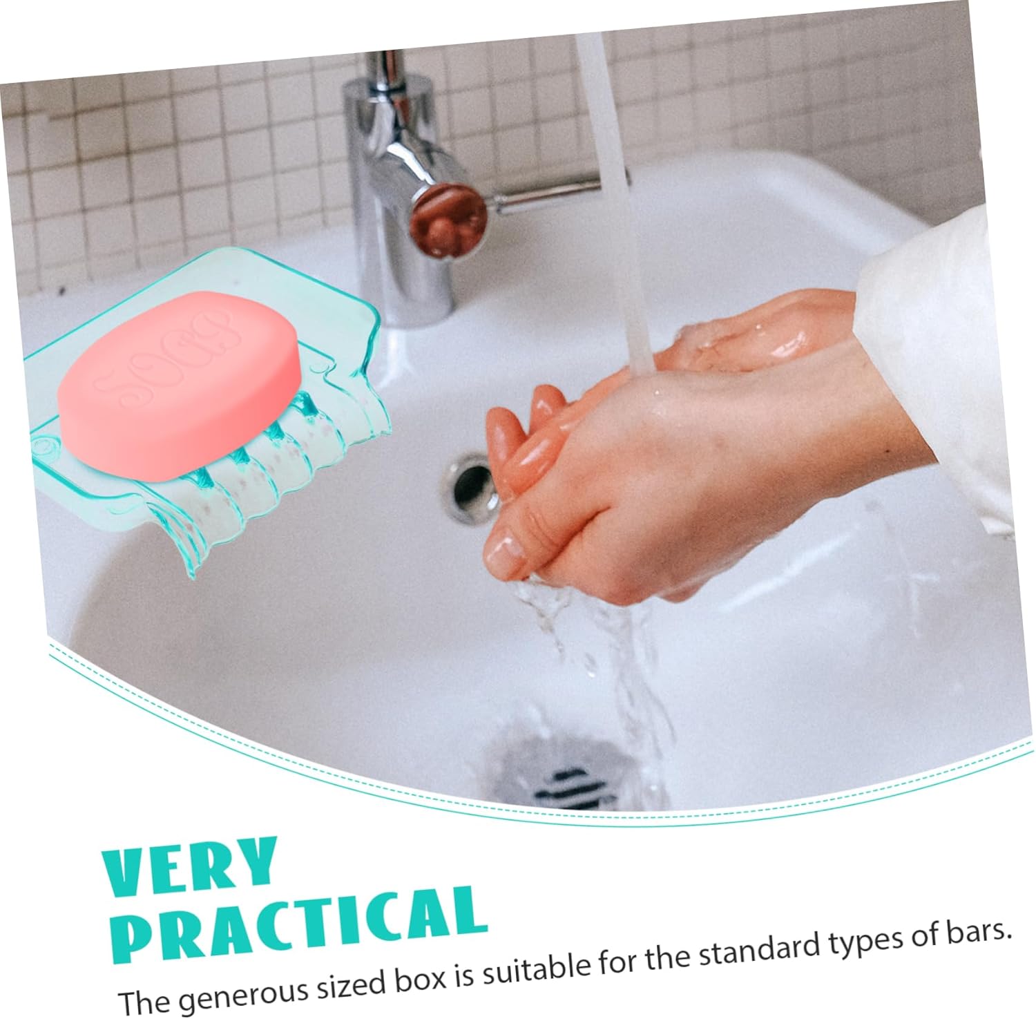 Fixoshee Green Cup Kitchen Bath Soap Holder