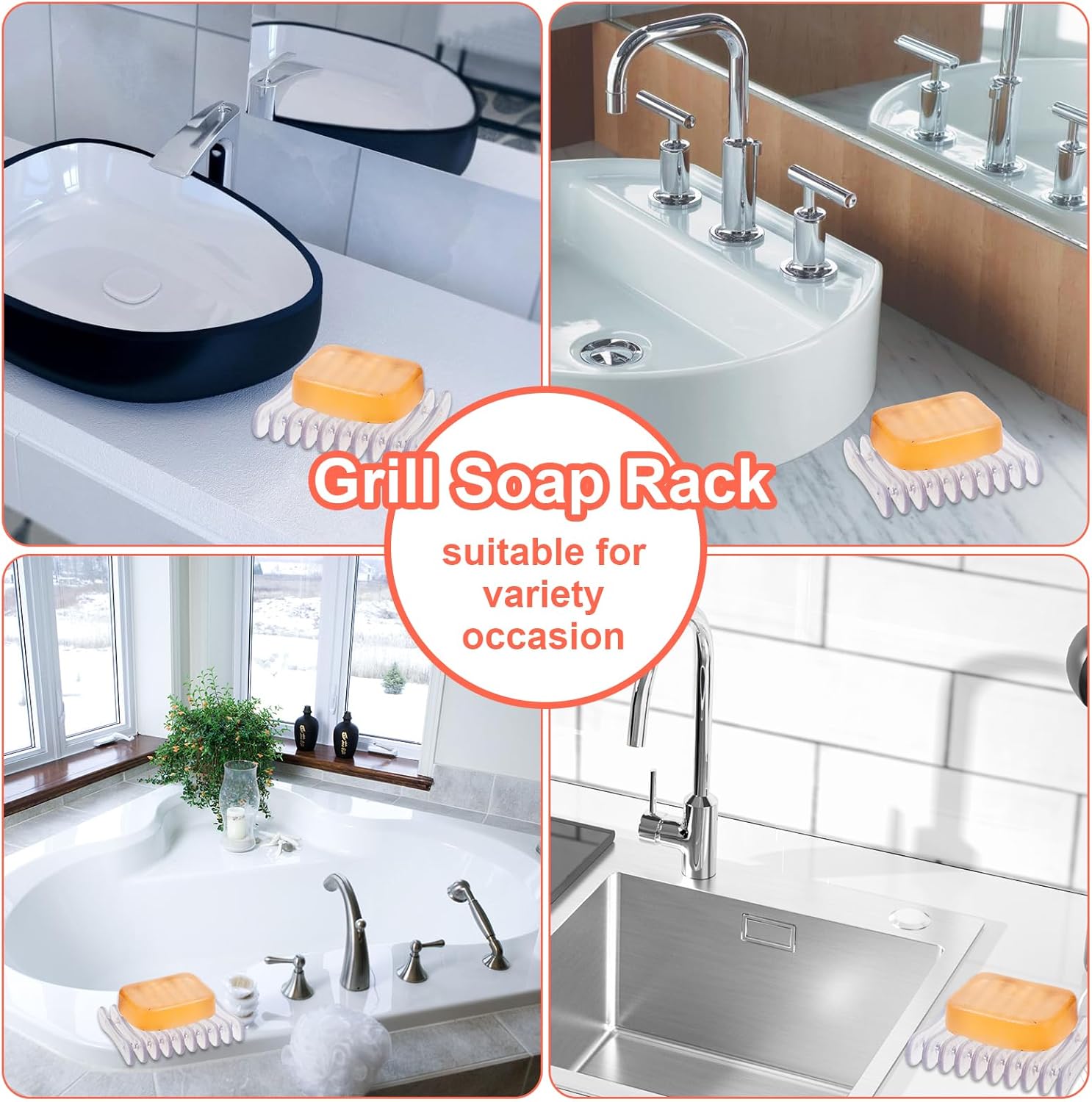 Plastic Soap Holder 2PCS Set