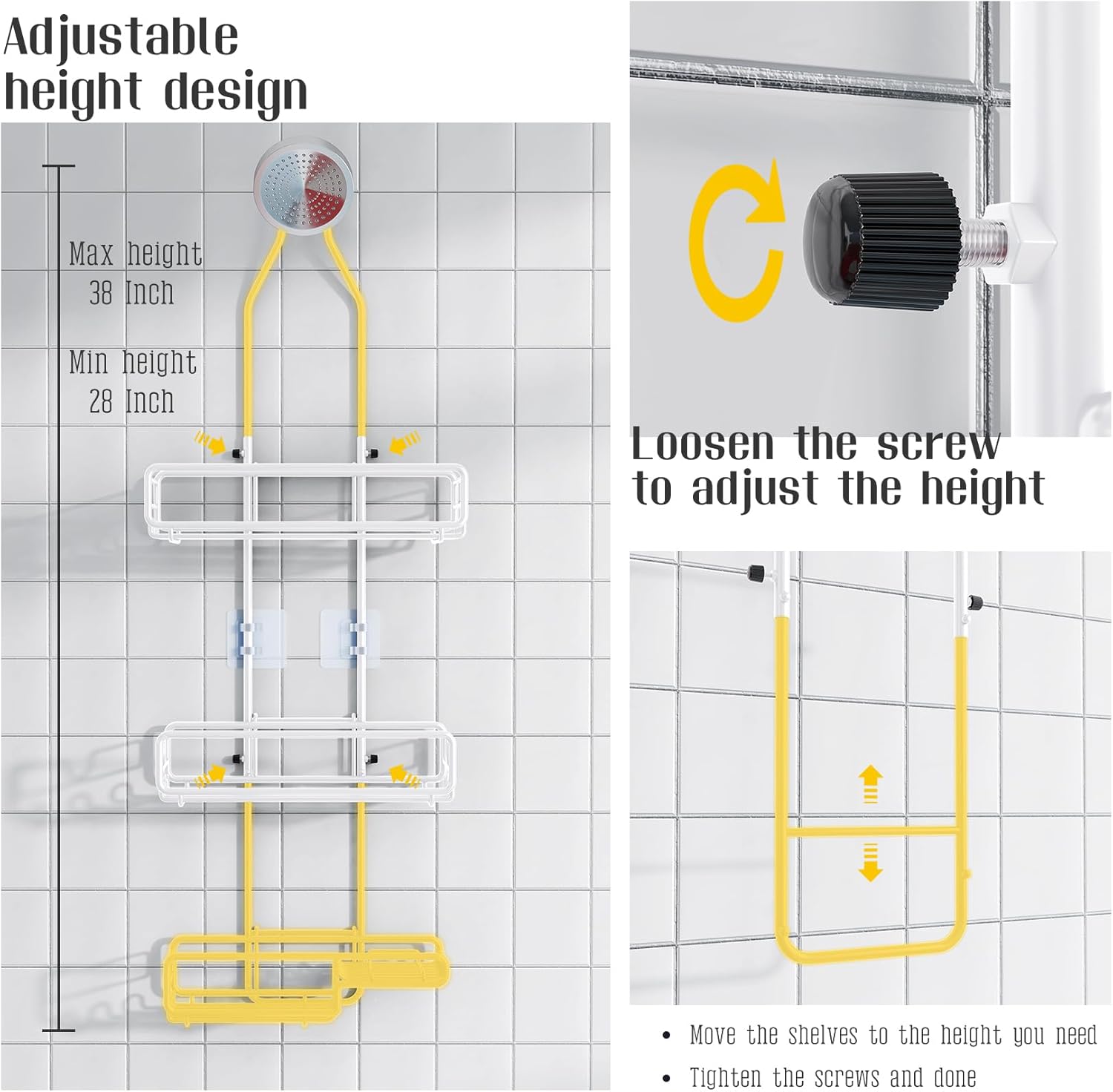 Skyapex Shower Caddy Hanging Organizer for Bathroom