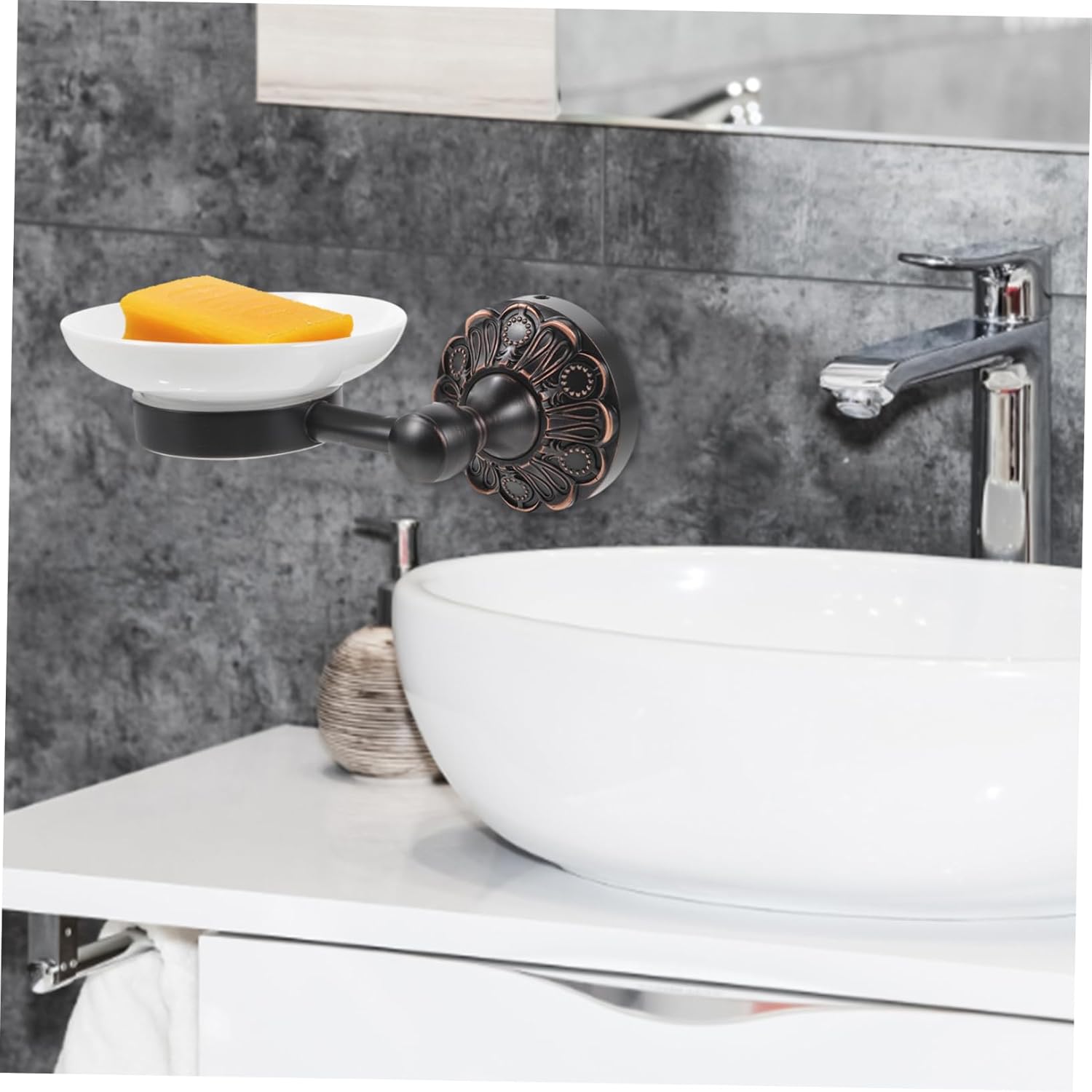 Oval Wall-Mounted Soap Dish by Beatifufu