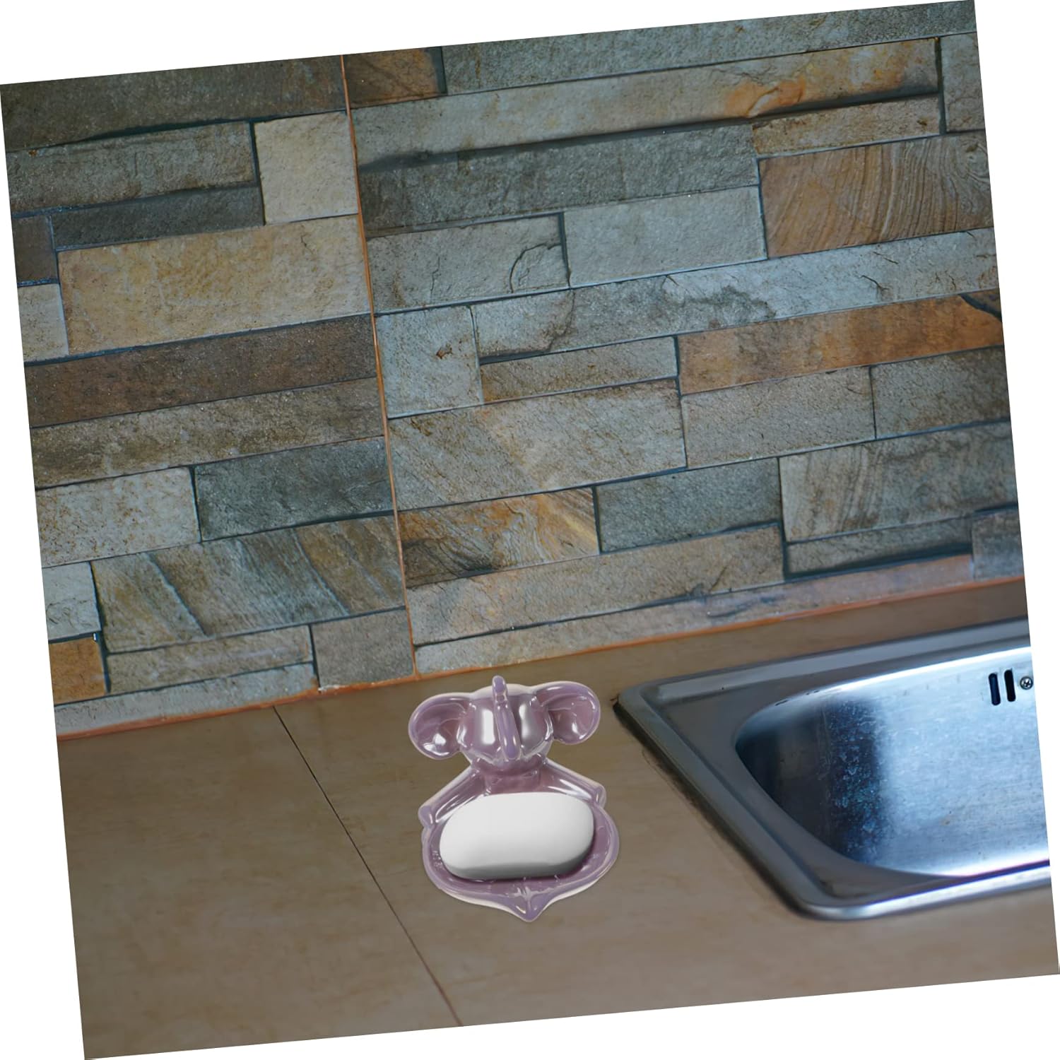 HoliBANNA - Stylish Ceramic Elephant Soap Holder for Boys and Girls