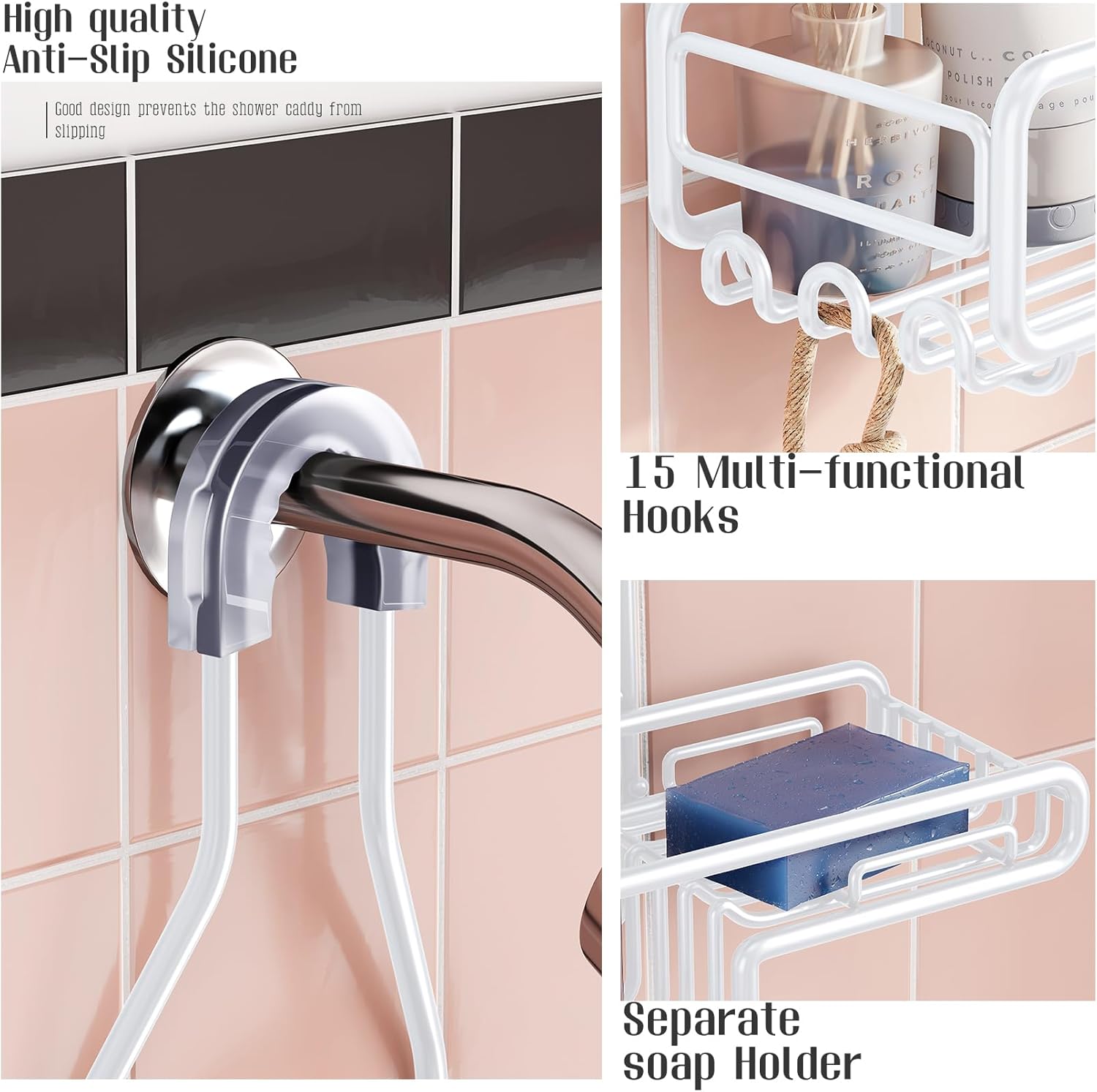 Skyapex Shower Caddy Hanging Organizer for Bathroom