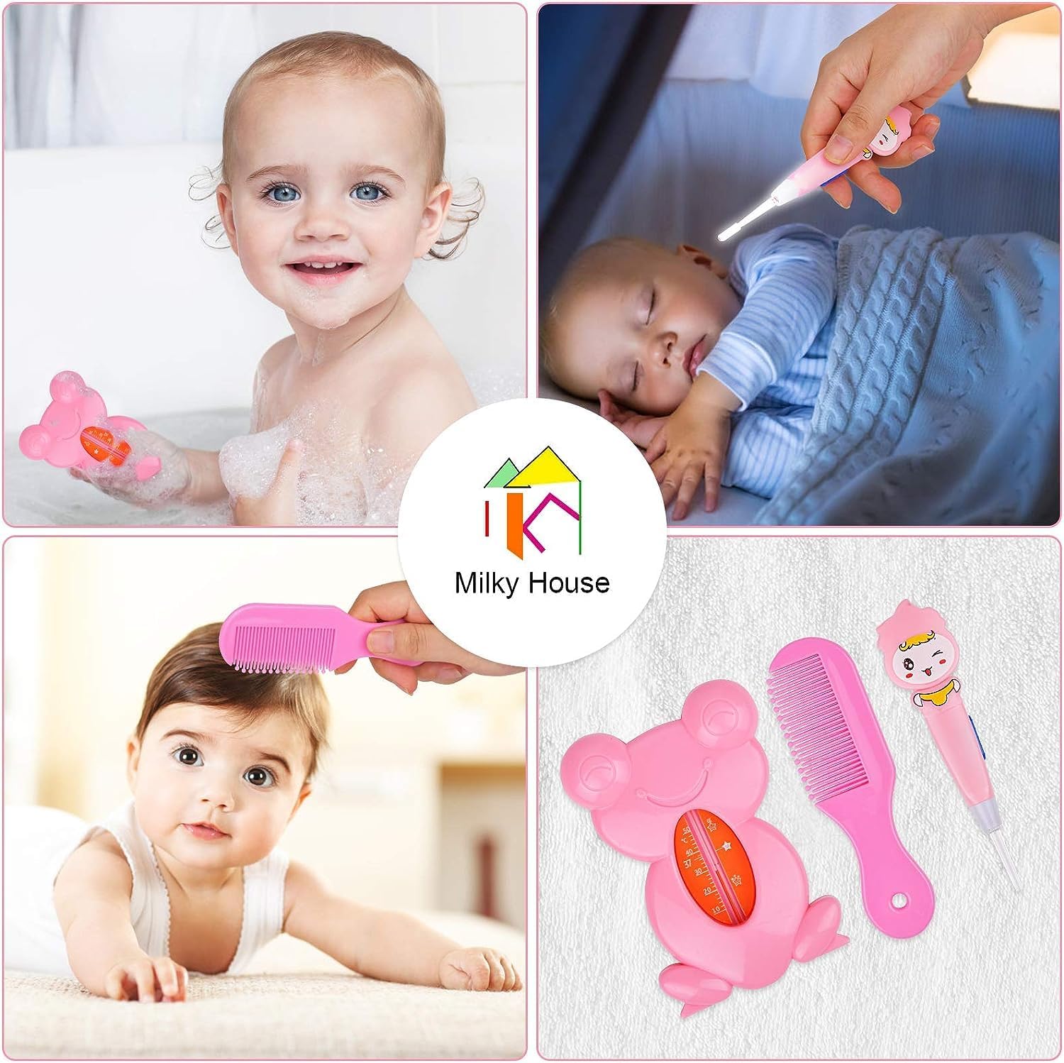 4-Piece Bamboo Soap Holder for Babies
