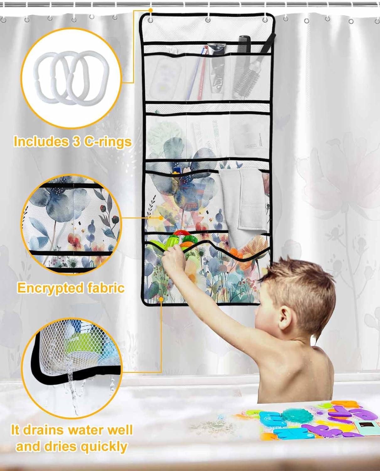 Waterproof Mesh Bathroom Caddy Bath Decor for the Home