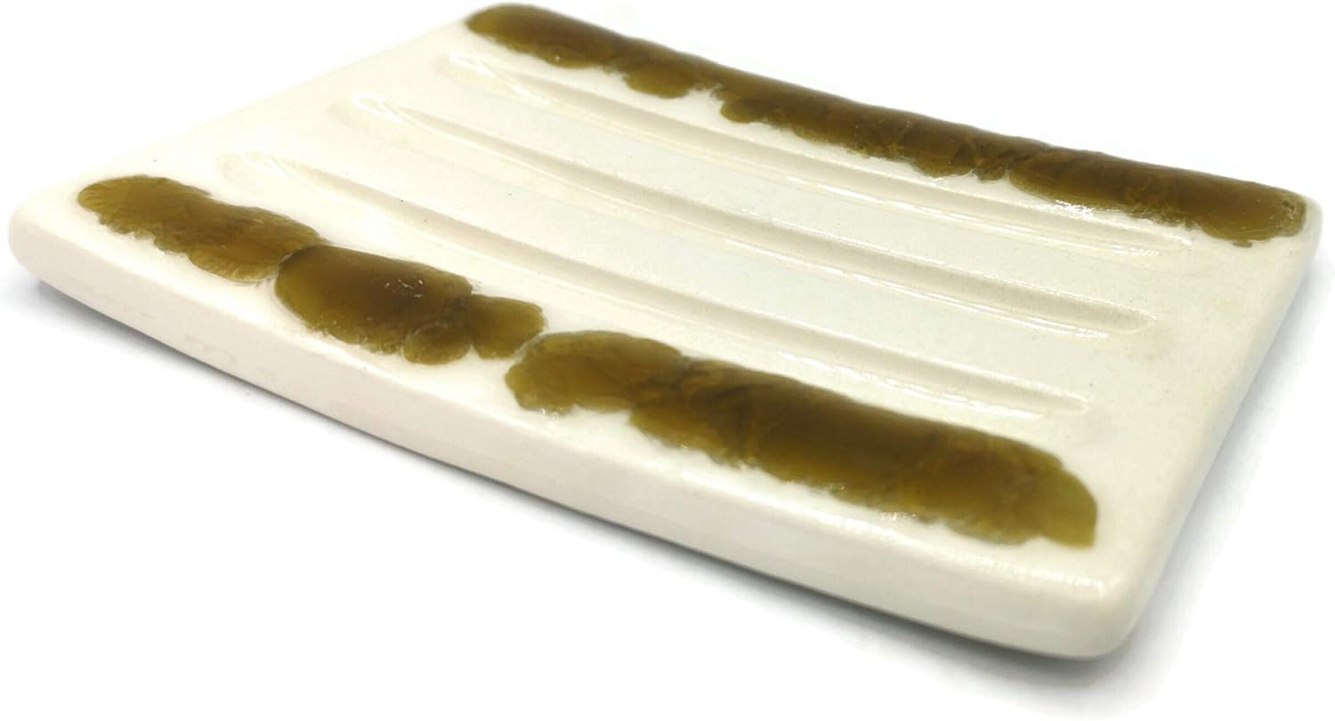 Handmade White Bar Soap Dish