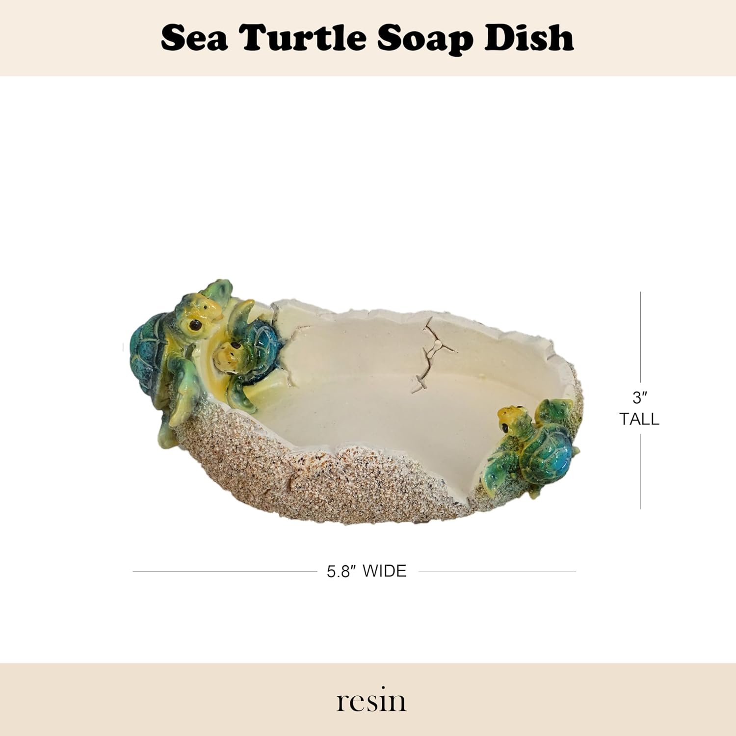 YHHRESINKING Turtle Soap Dish
