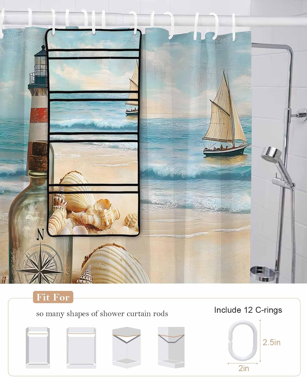 Waterproof Mesh Shower Organizer