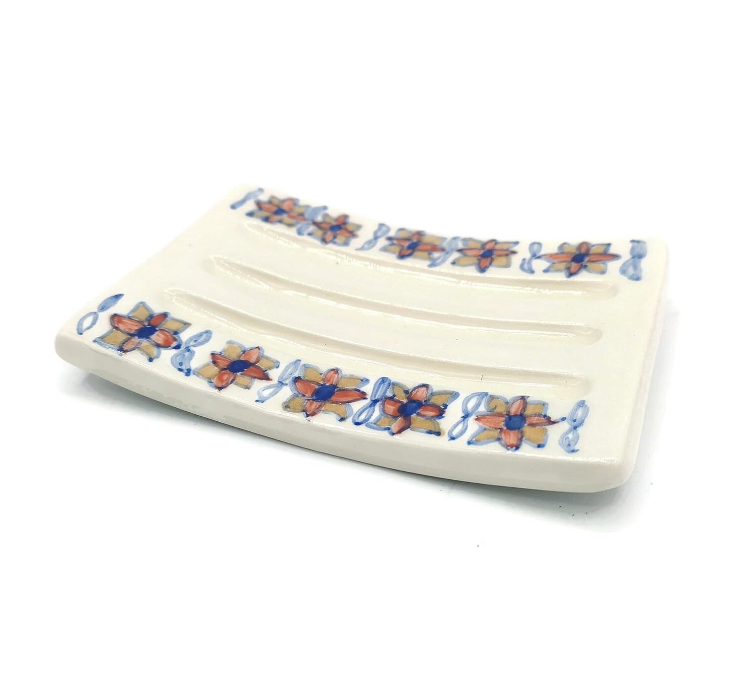 Handmade Floral Soap Dish