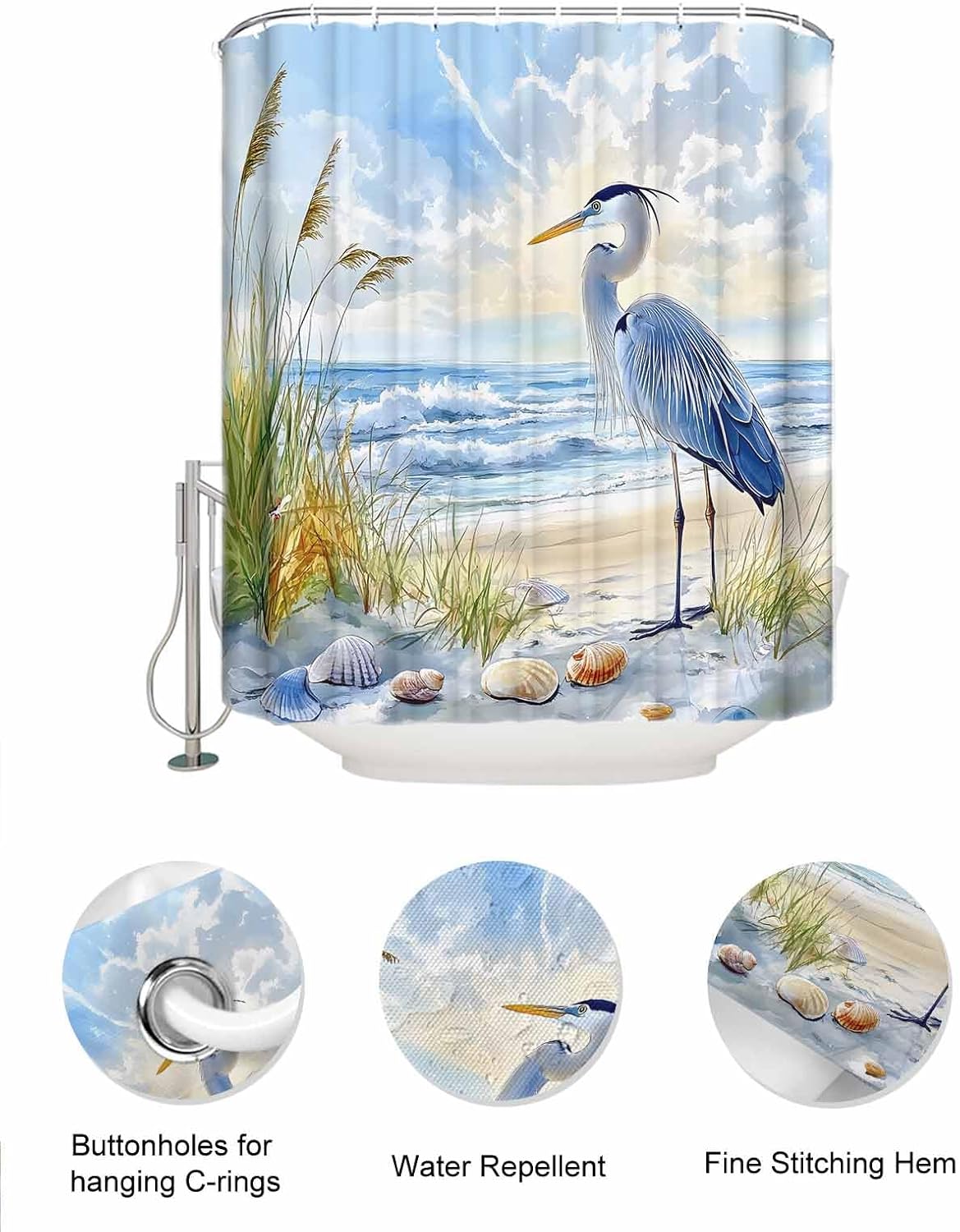 Waterproof Mesh Shower Caddy with 10 Pockets Easy to Hang Style Bathroom Organizer