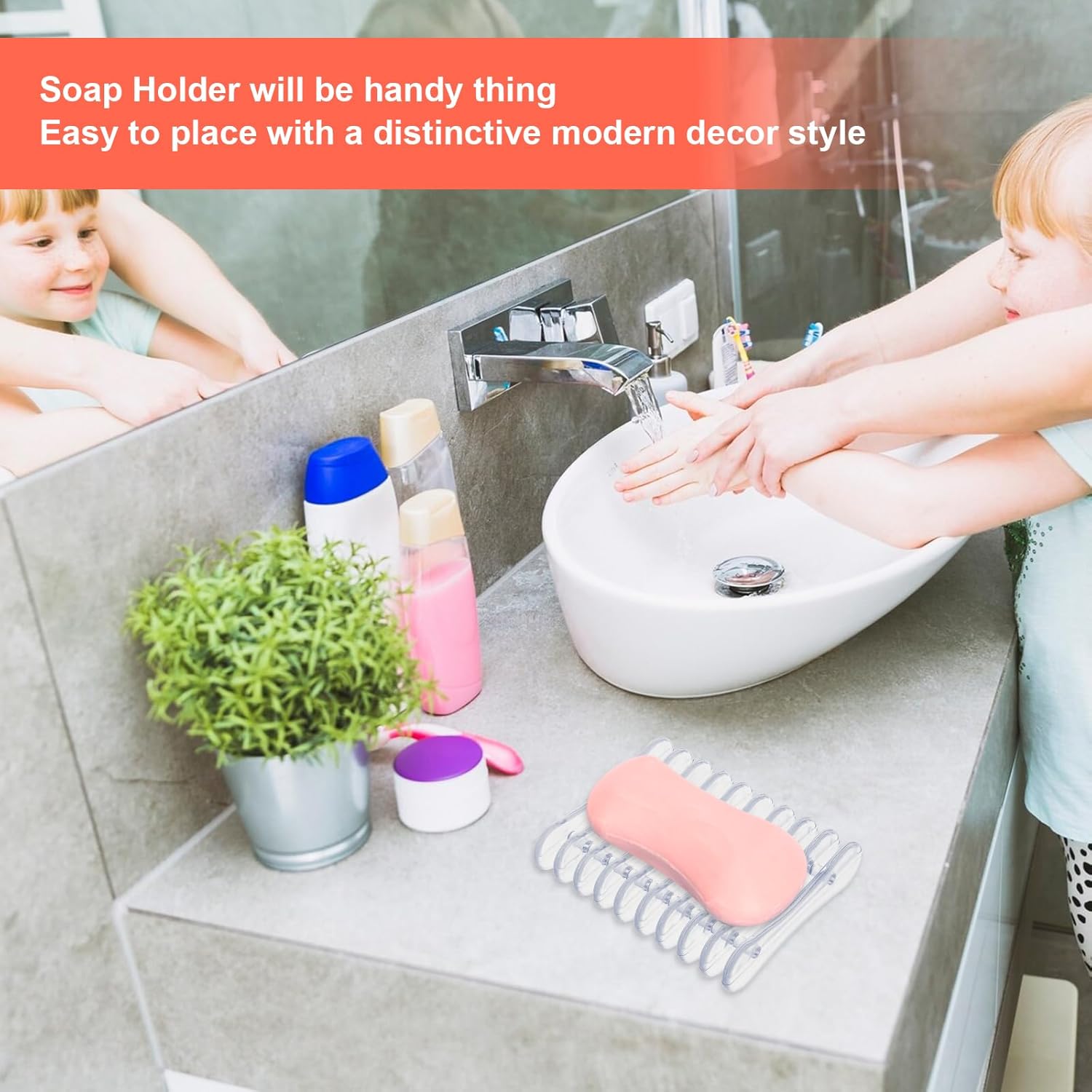 Plastic Soap Holder 2PCS Set