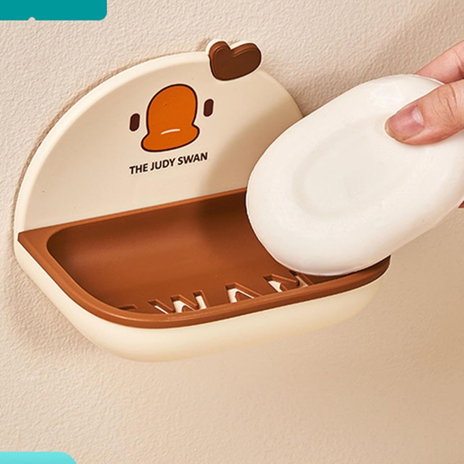 Wall Mounted soap dishBigDecimalCartoon Drainable for Hygiene Aesthetics