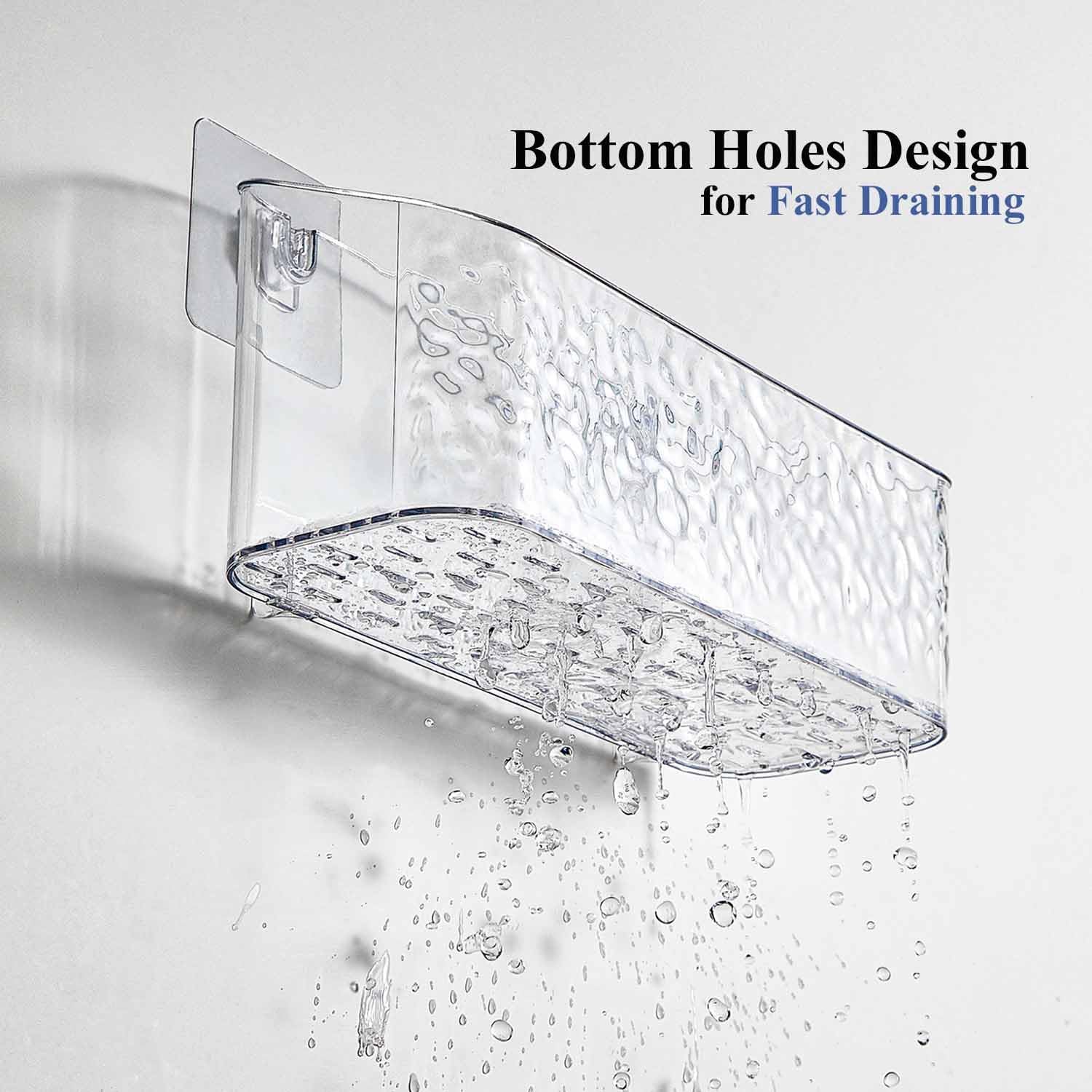 Eunion Adhesive Shower Caddy - Durable Organizer for Bath Bathtub