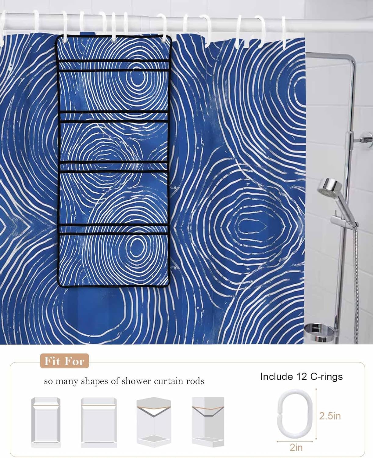 Ergonomic Mesh Shower Organizer with 10 Pockets for Bath Beyond