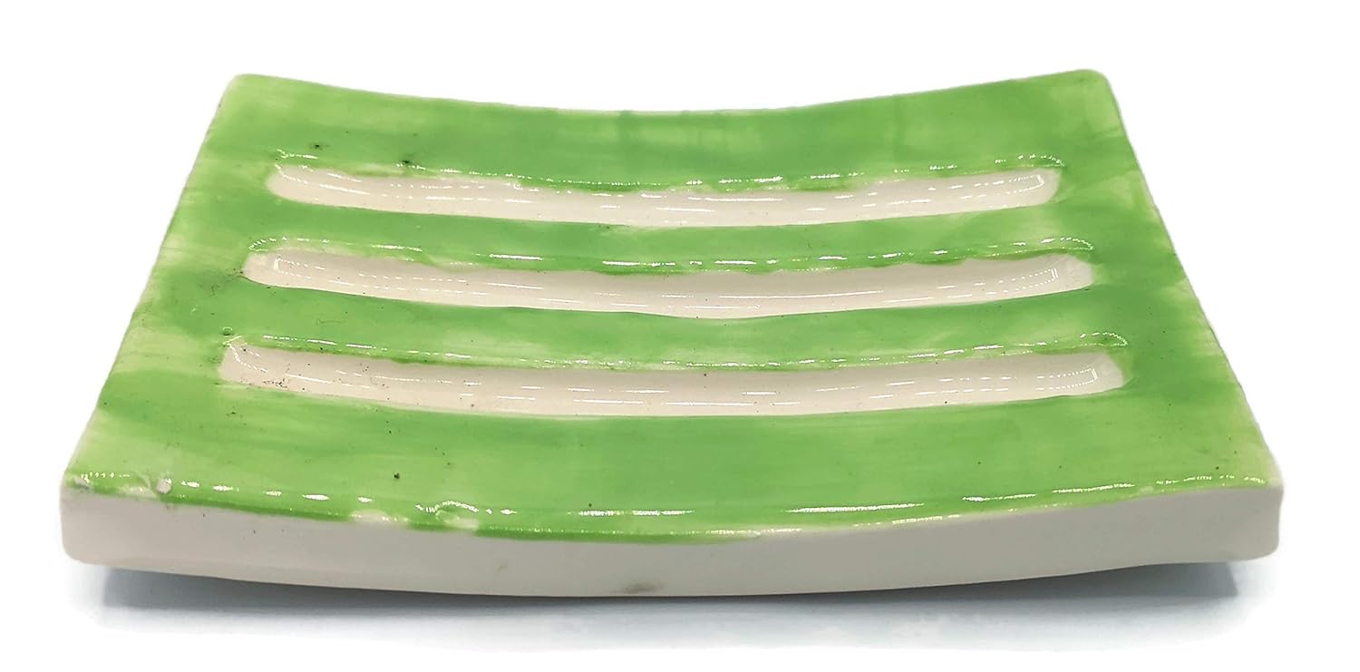 Handmade Long Green HandmadeSoapDish