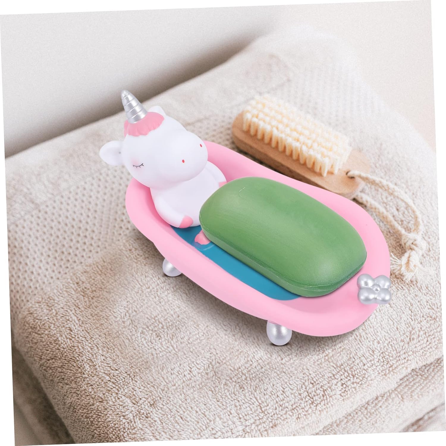 Cartoon Unicorn Soap Dish Holder for Bathroom