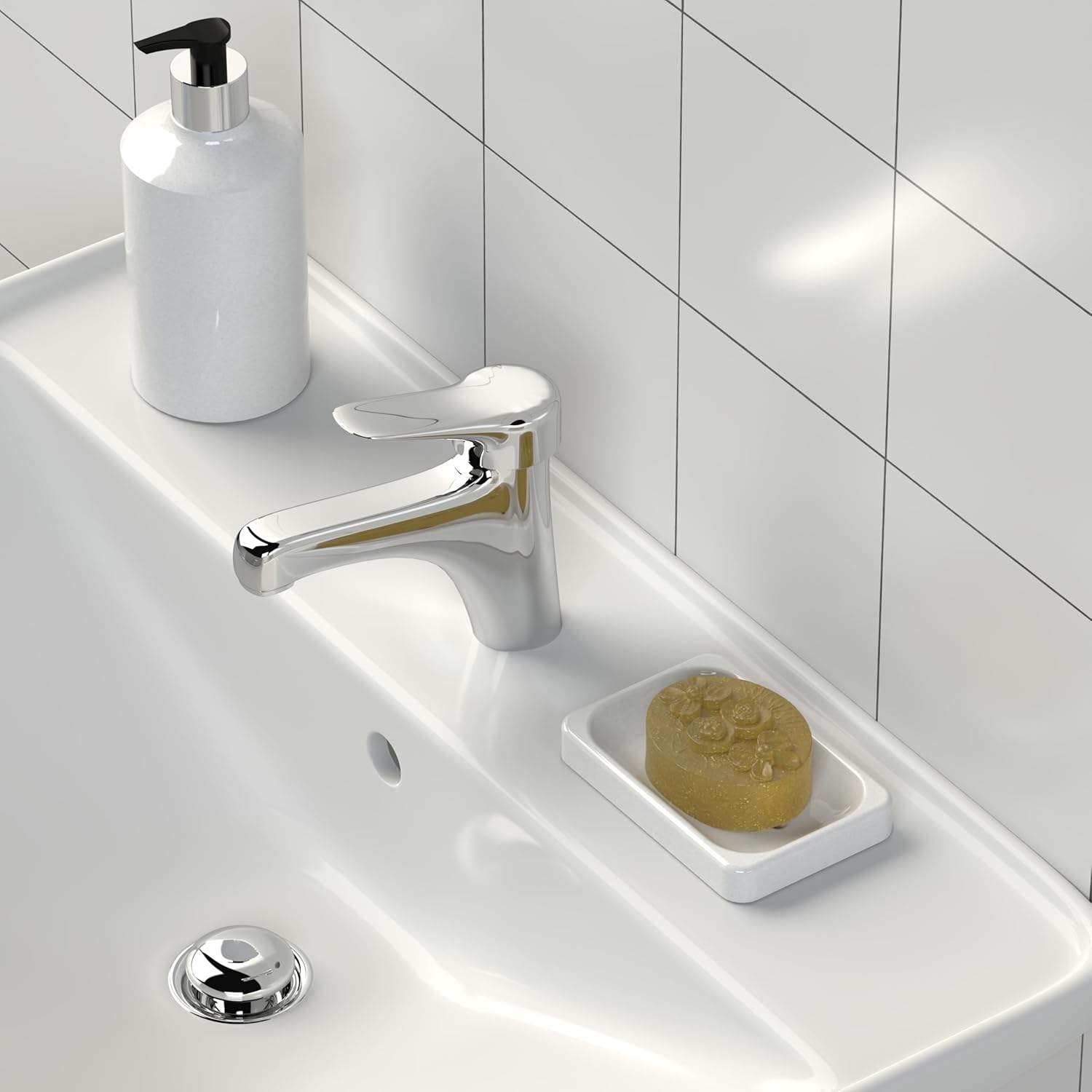 Stylish Rhode Luxury Milk soap dish self-draining and non-slip