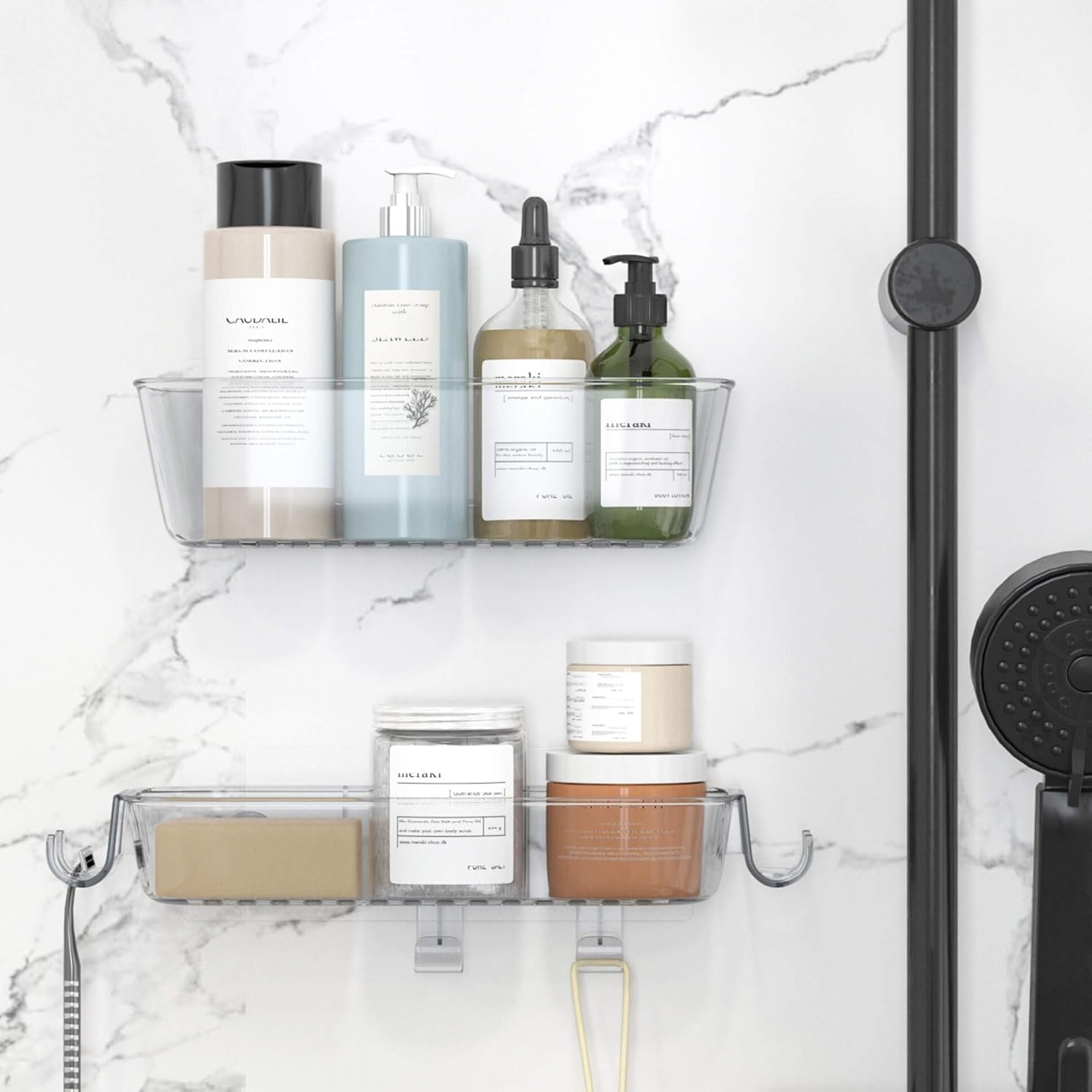 Rustproof Showers Caddy with Razor and Organizer