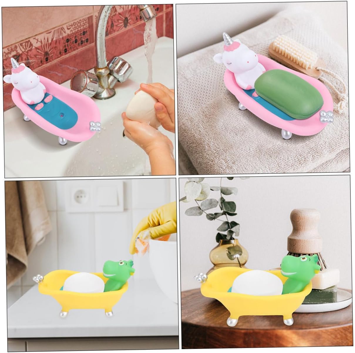 Cute Cartoon Dinosaur Soap Holder for Kids