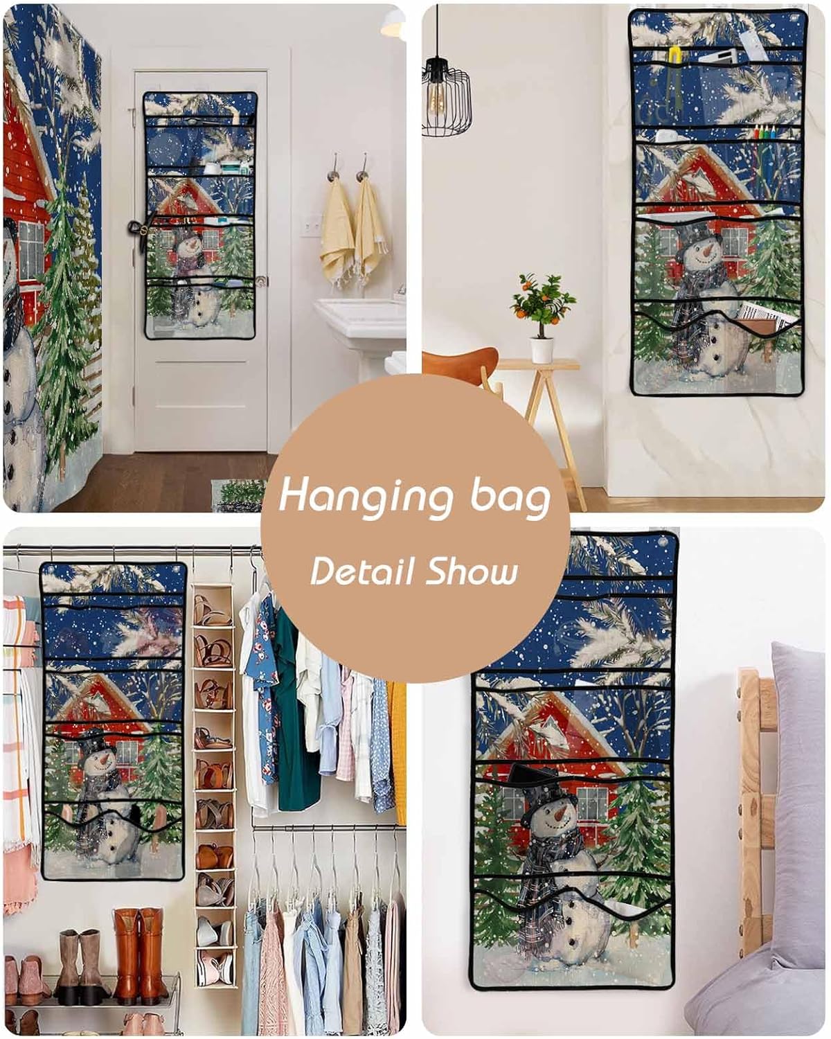 ZFUNCING Mesh Shower Organizer with 10 Pockets