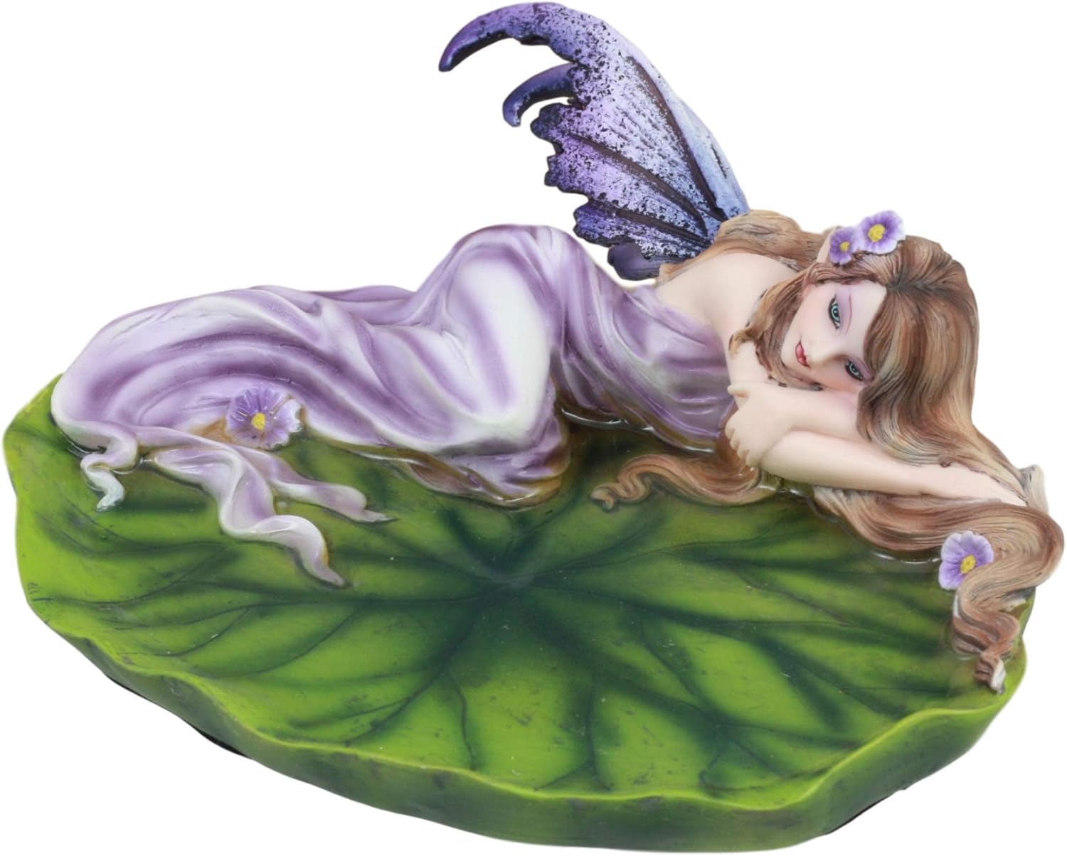 Ebros Under the Starry Night Lavender Fairy Soap Dish Figurine