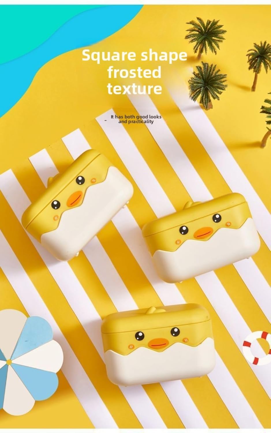 Adorable Travel HomeSoap Holder Cartoon Duck Design