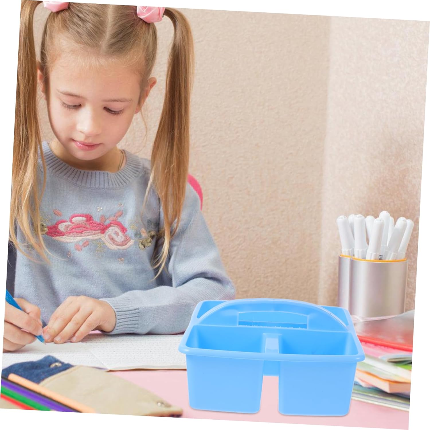 LAPYAPPE Classroom Storage with Handle Organizer 1