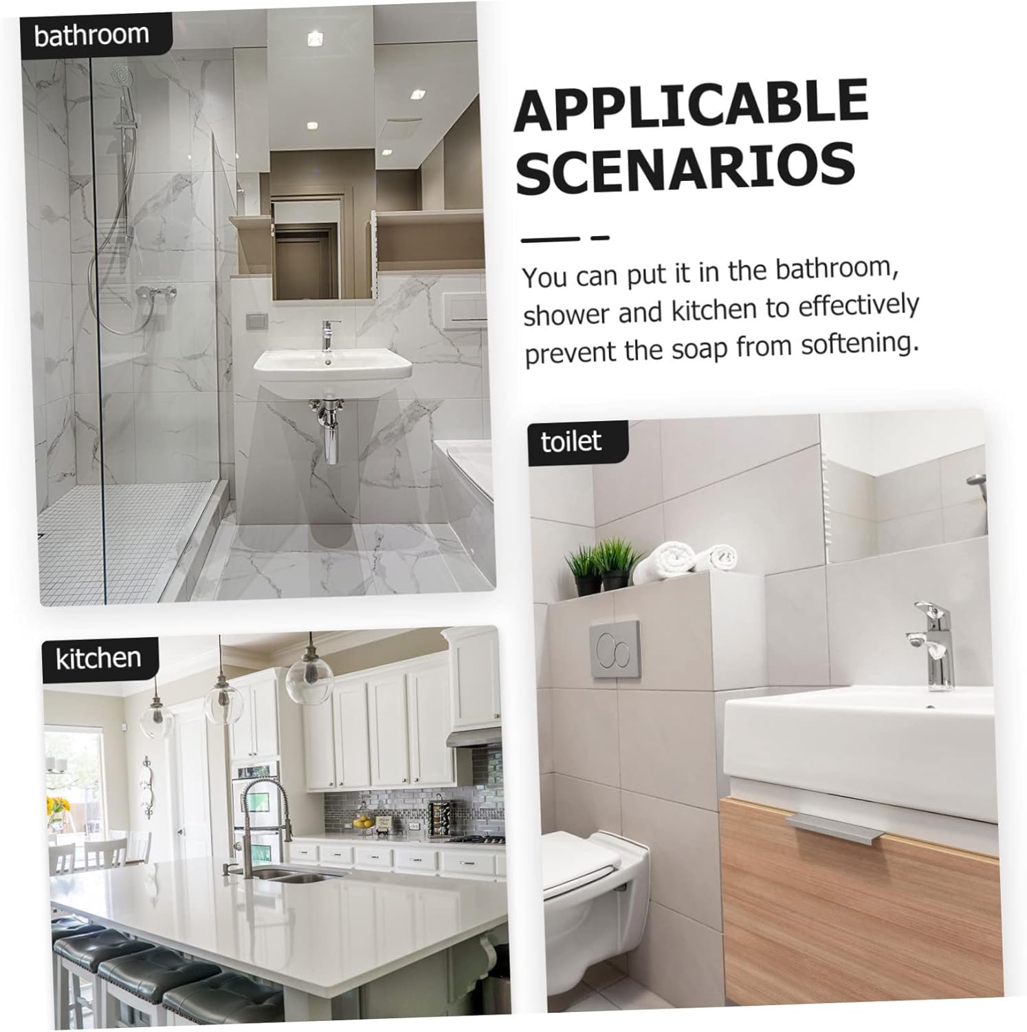 Eco-Friendly Bathroom Counter Organizer Self-Draining Easy to Clean Durable Aesthetic