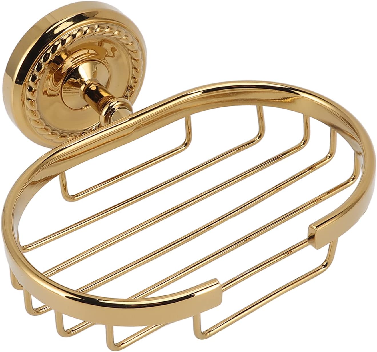 Fafeicy Metal Soap Holder Self-Draining Wall-Mounted