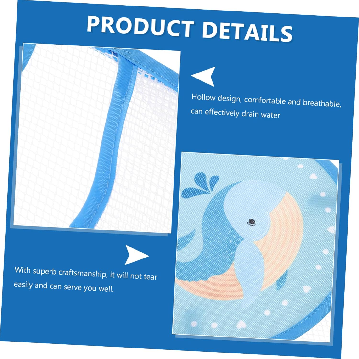 Cabilock Hanging Bath Organizer Mesh Storage for Kids