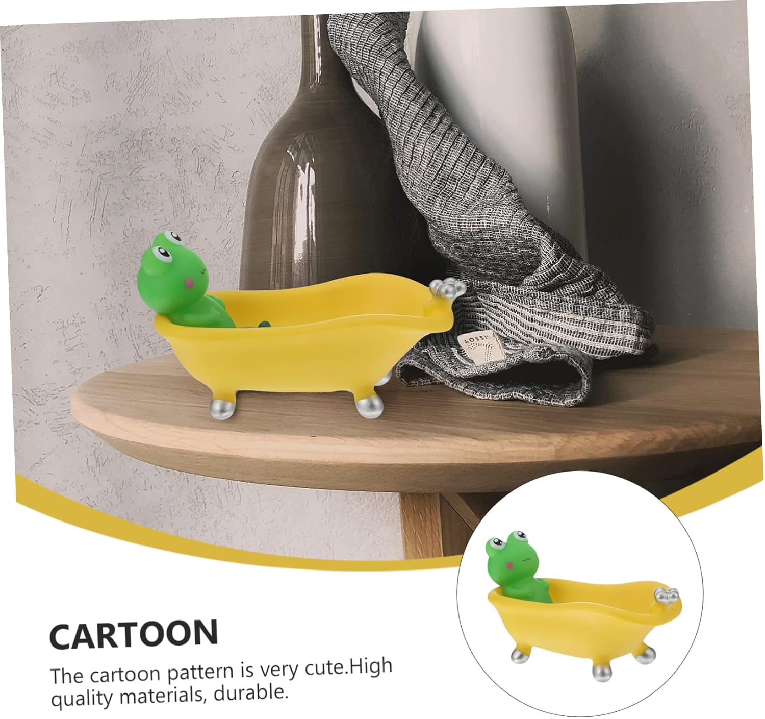 Safe Durable Bathtub Soap Dish for Boys and Girls