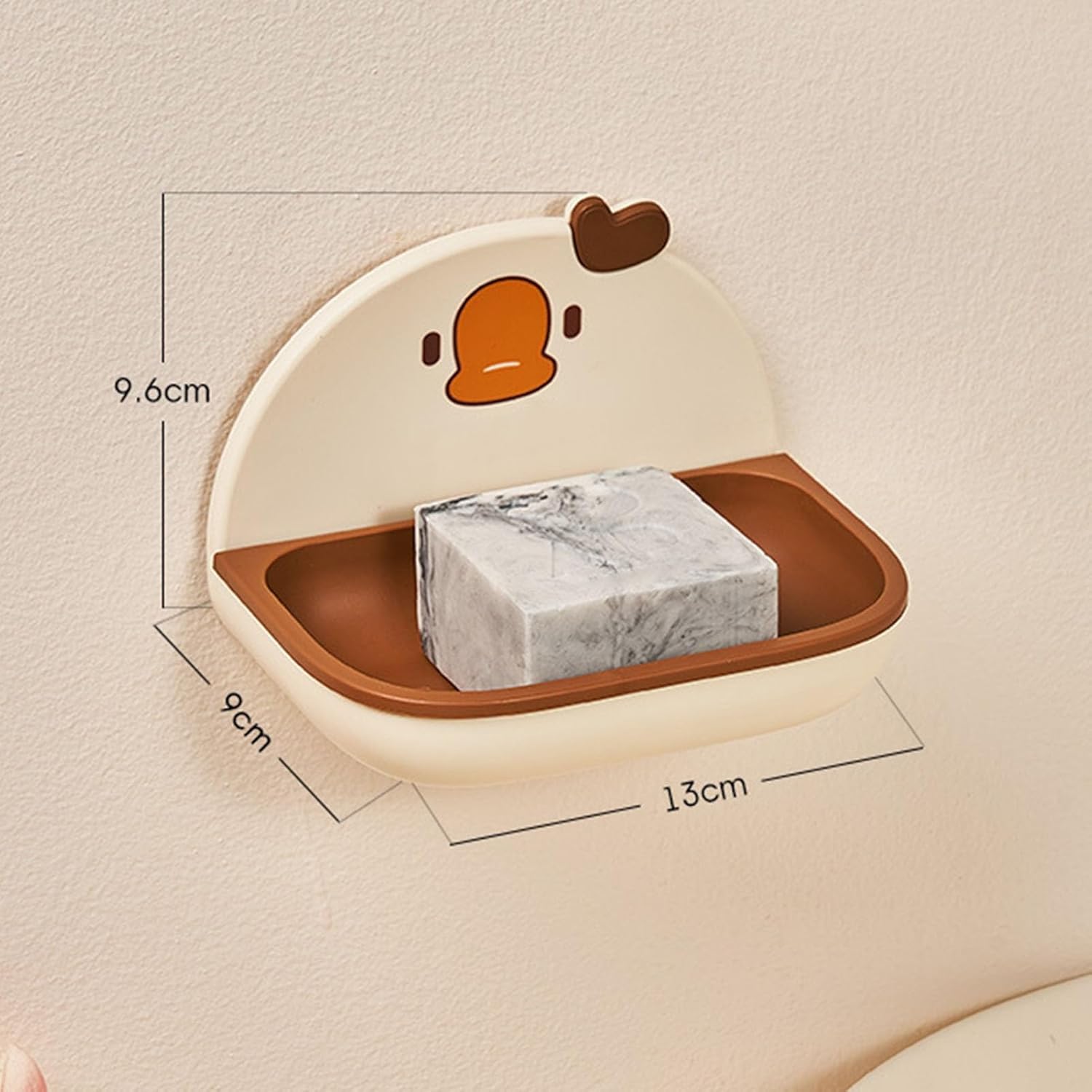 Wall Mounted soap dishBigDecimalCartoon Drainable for Hygiene Aesthetics