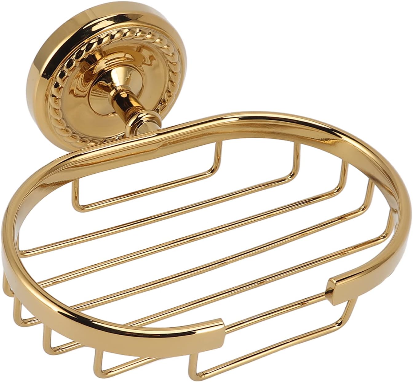 Fafeicy Metal Soap Holder Self-Draining Wall-Mounted