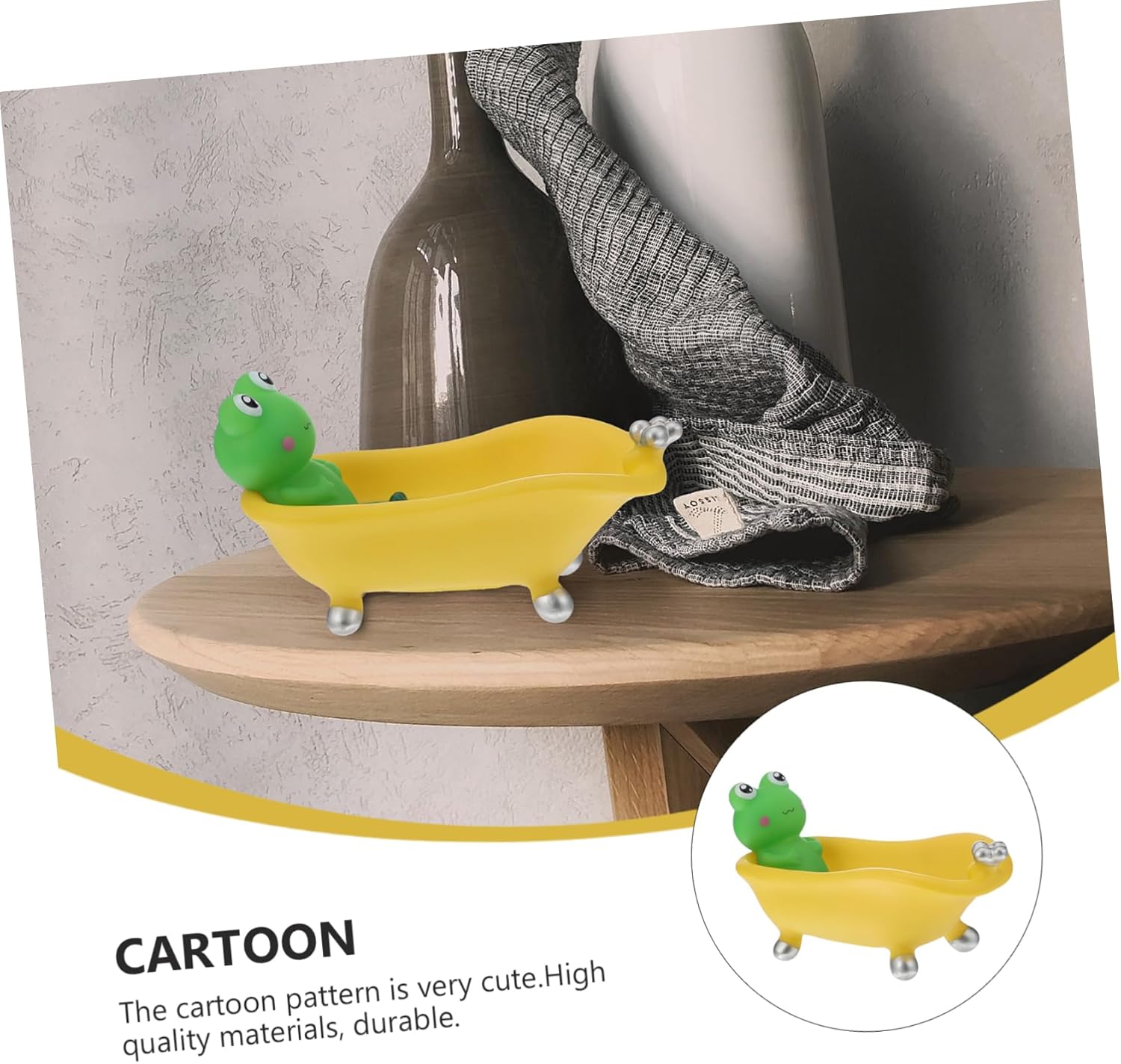 Frog Style Bath Soap Holder Travel-Friendly Self-Draining