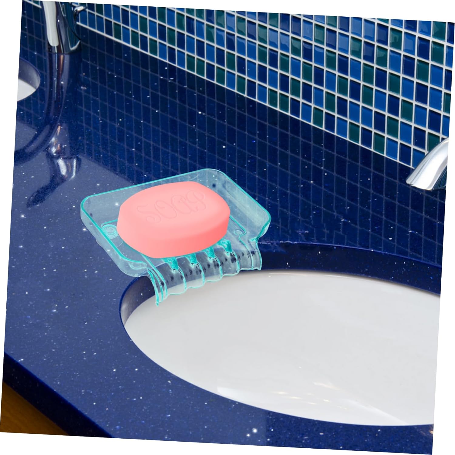 Fixoshee Green Cup Kitchen Bath Soap Holder