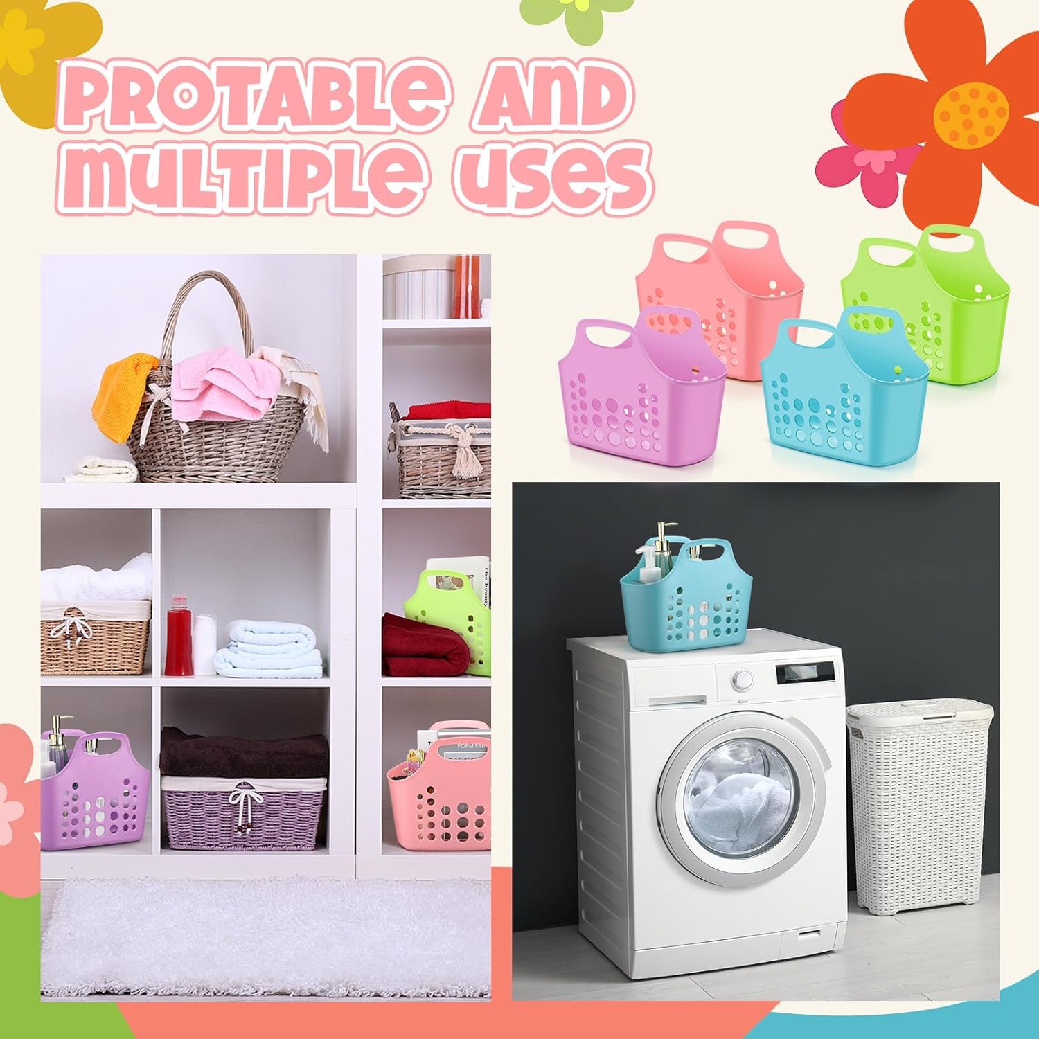 Functional Stylish 20-Pack Shower Basket Organizer for Home Use