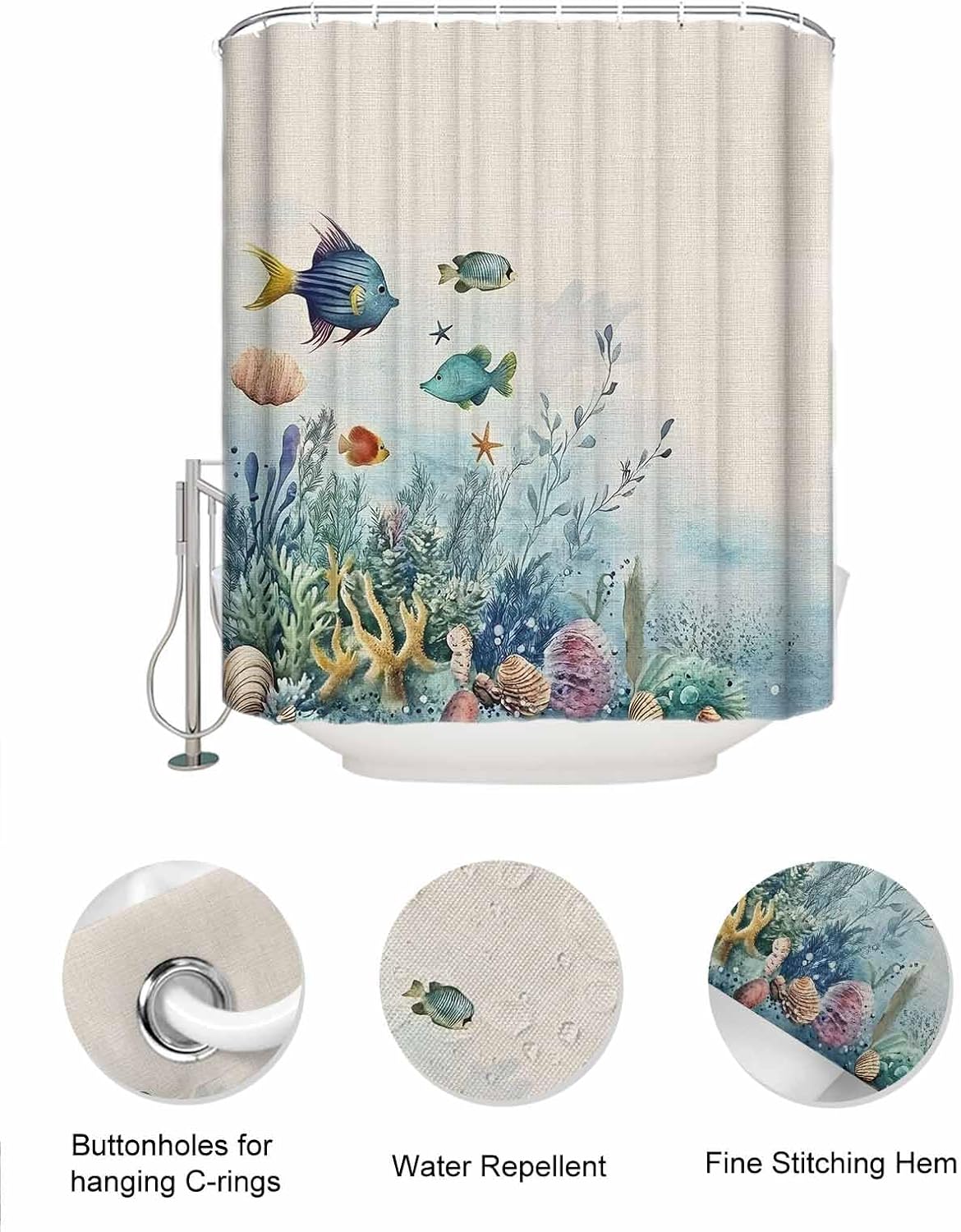 Stylish Mesh Shower Organizer with 10 Storage Pockets and Water_repellent Design