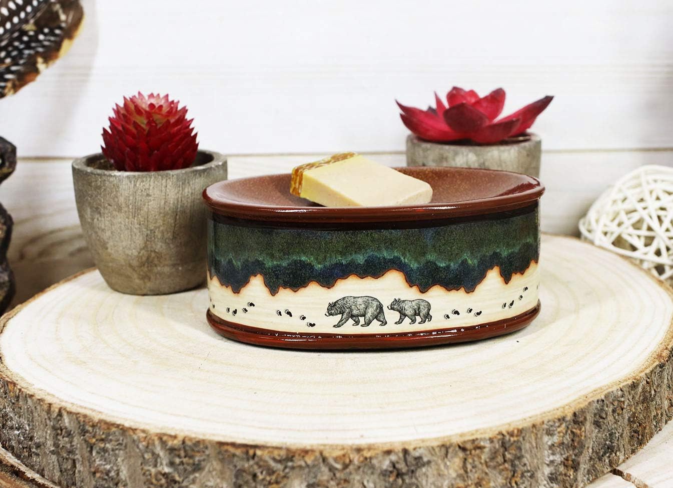Ebros Rustic Bear Country Bathroom Accessory