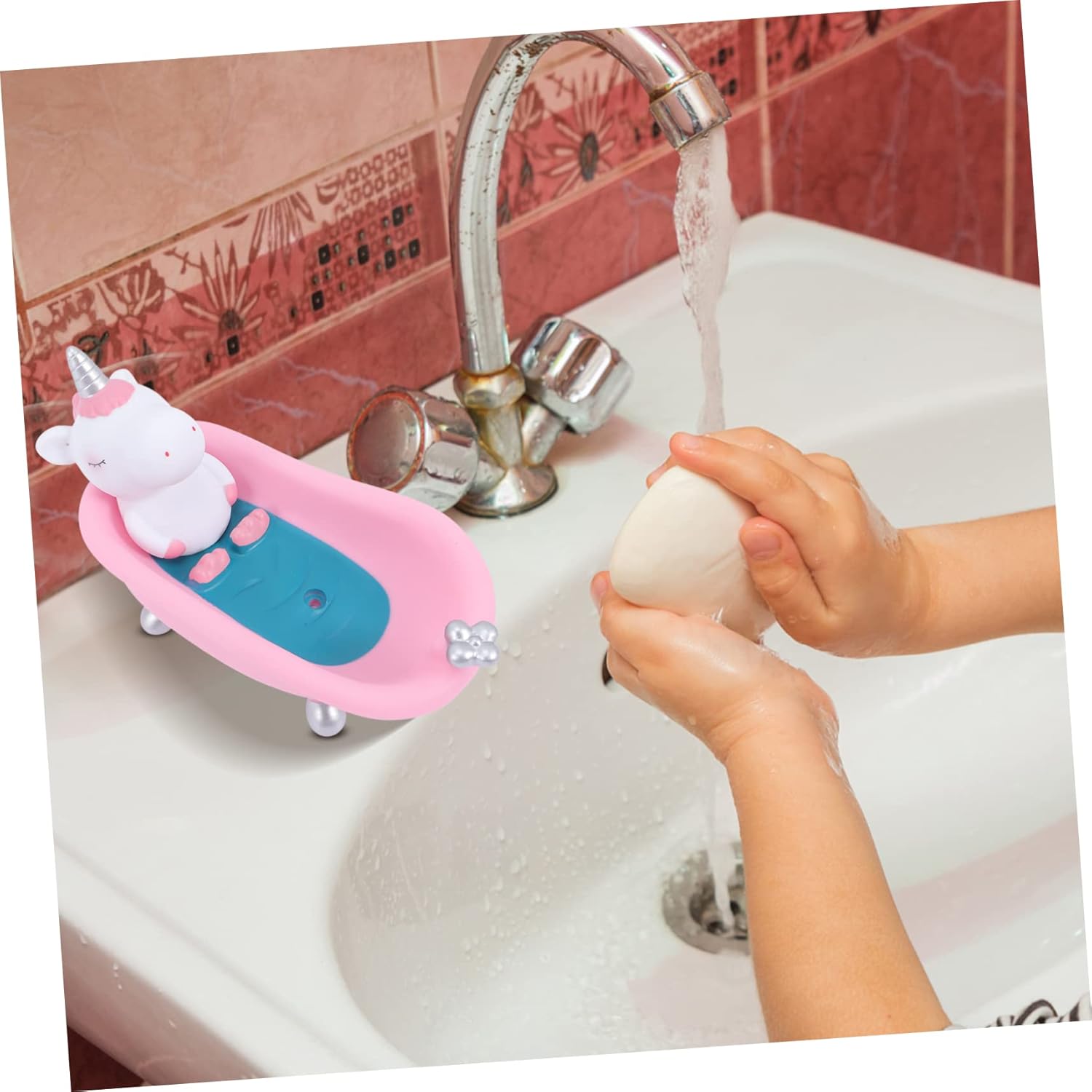 Wakauto Cartoon Unicorn Soap Holder Case