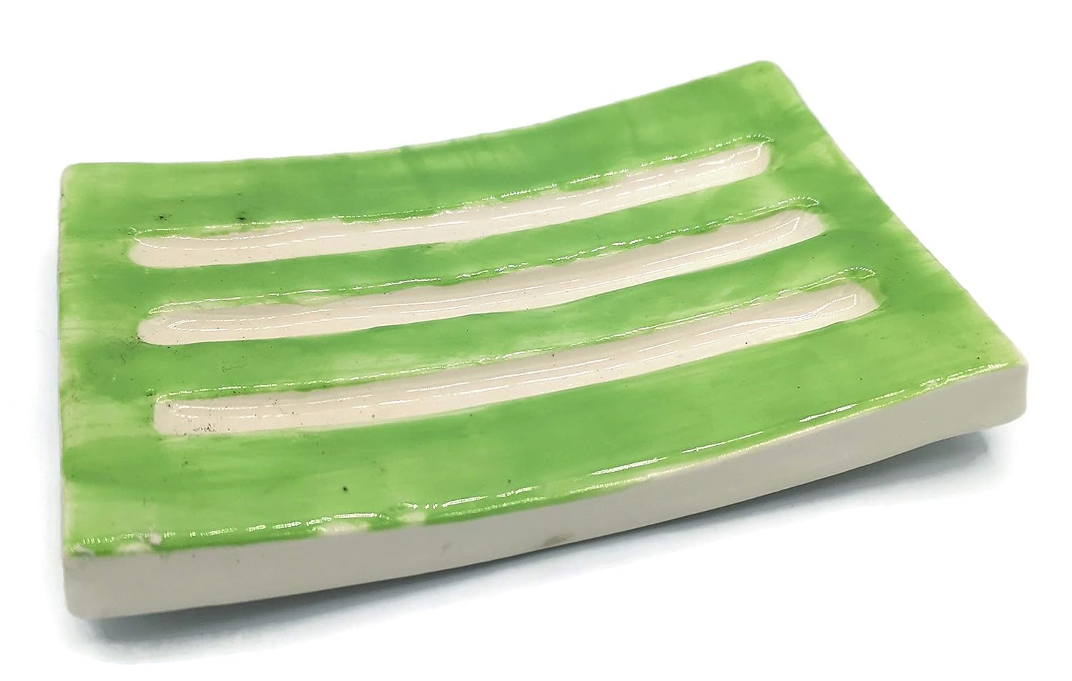 Handmade Long Green HandmadeSoapDish