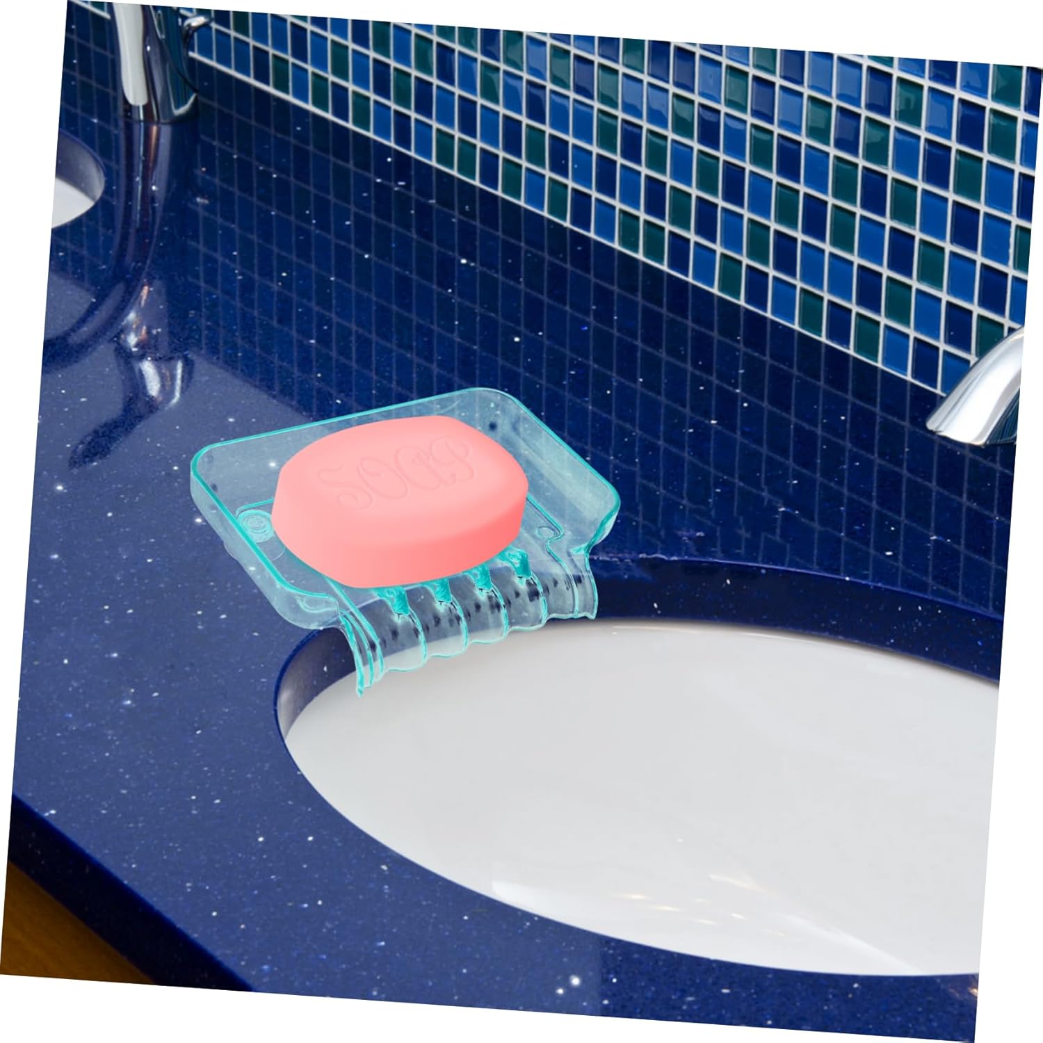 Green Cup Bar Soap Drain Holder