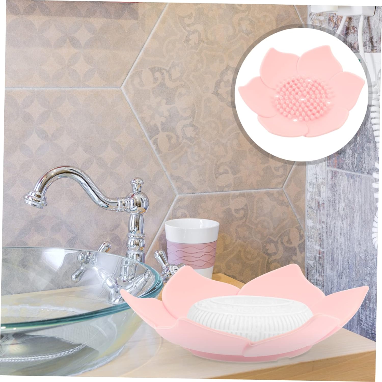 MAGICLULU Self-Draining Soap TrayBathroom Sink Organizer