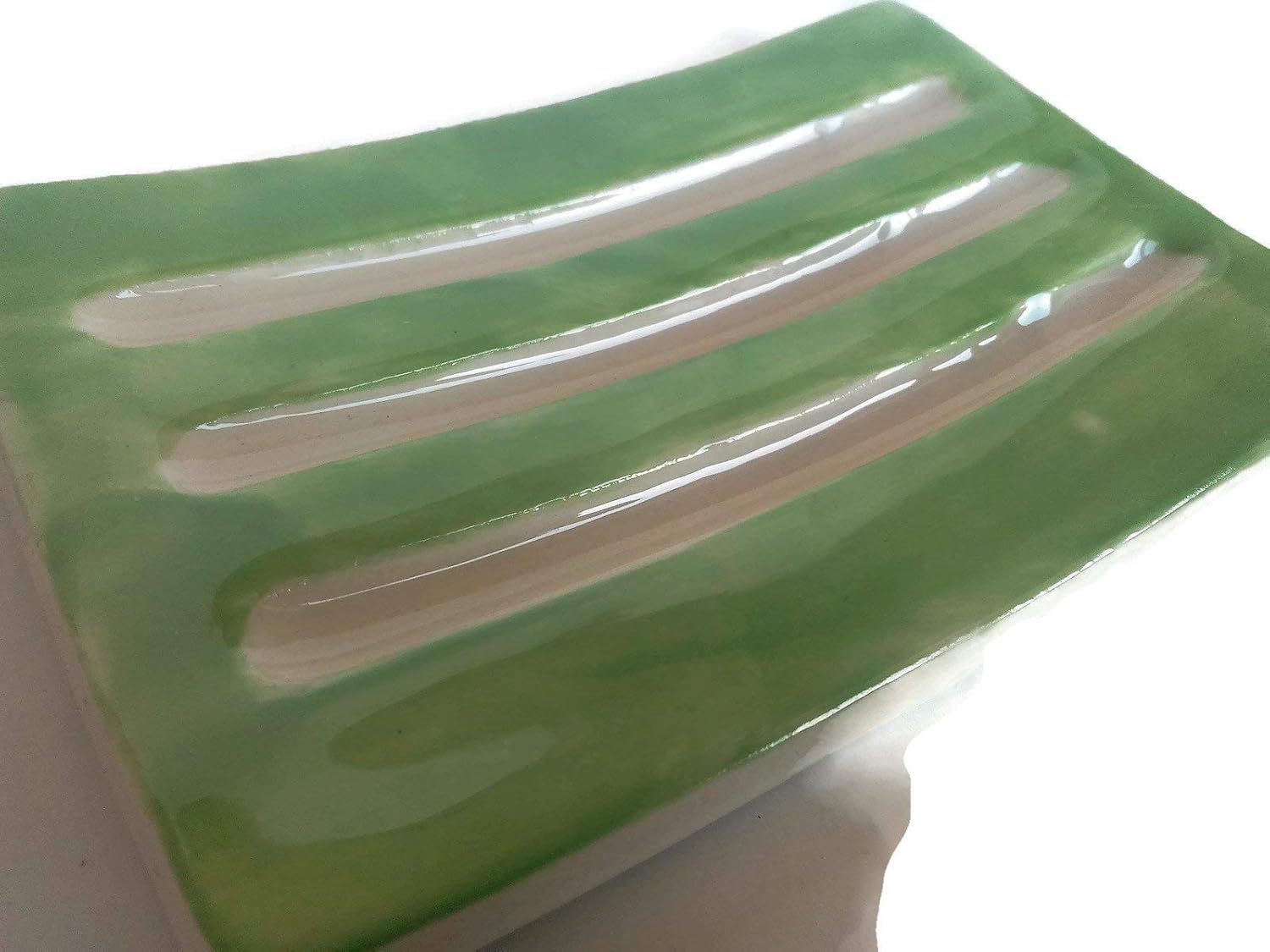 Handmade Long Green HandmadeSoapDish