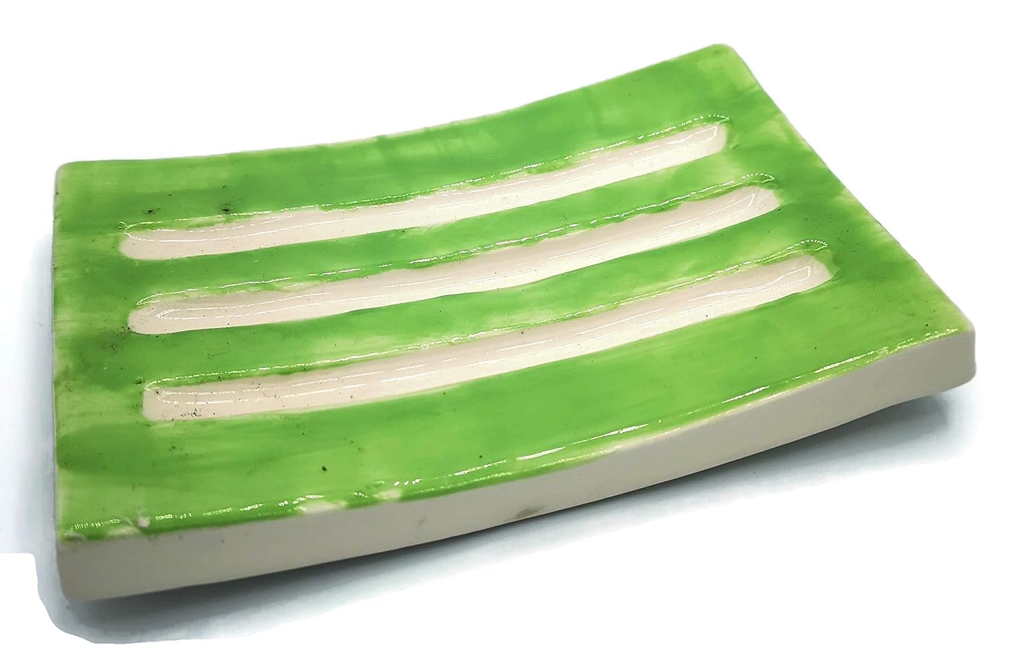 Handmade Long Green HandmadeSoapDish