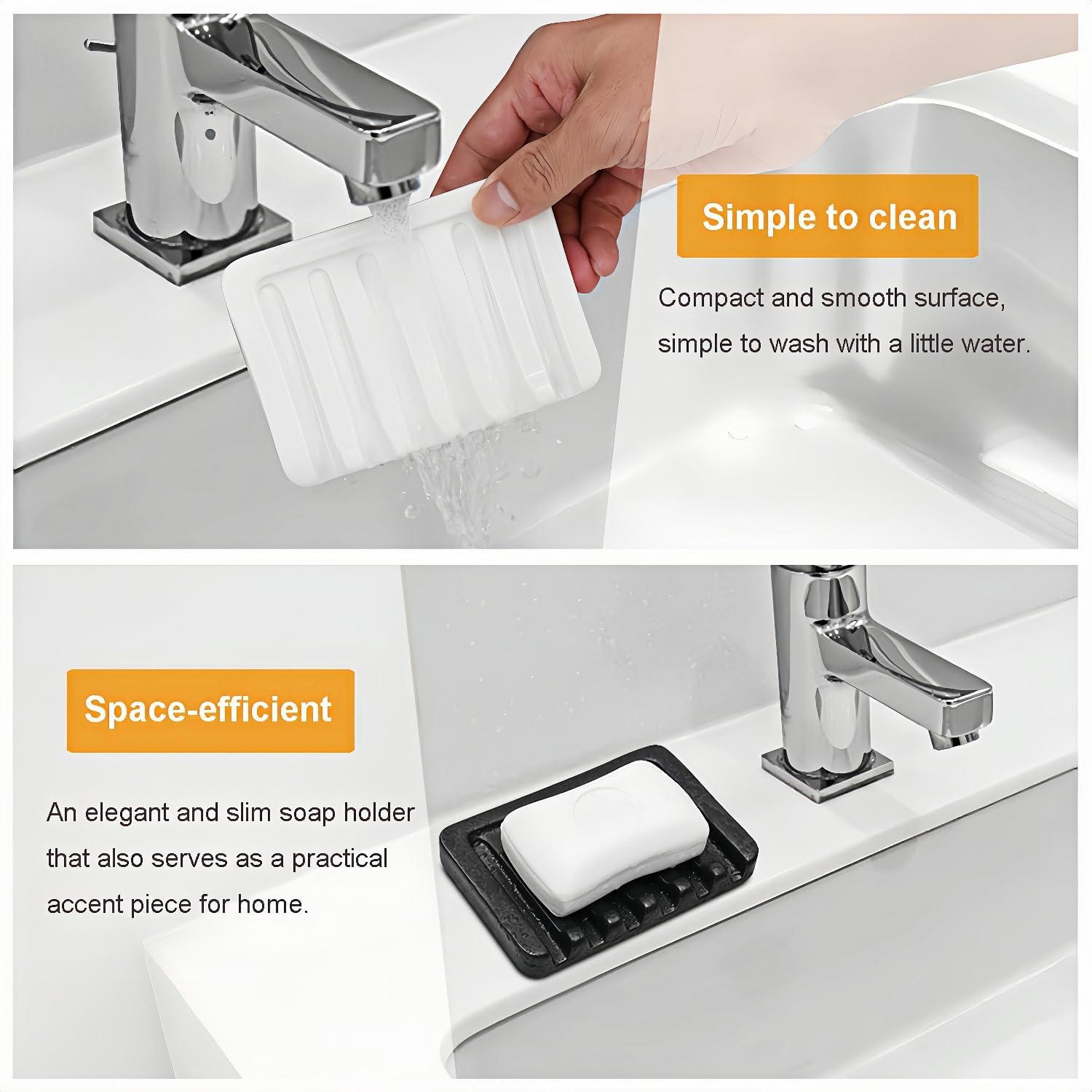 Vonpri Bar Soap Dish with EffieDrain Tile-Based