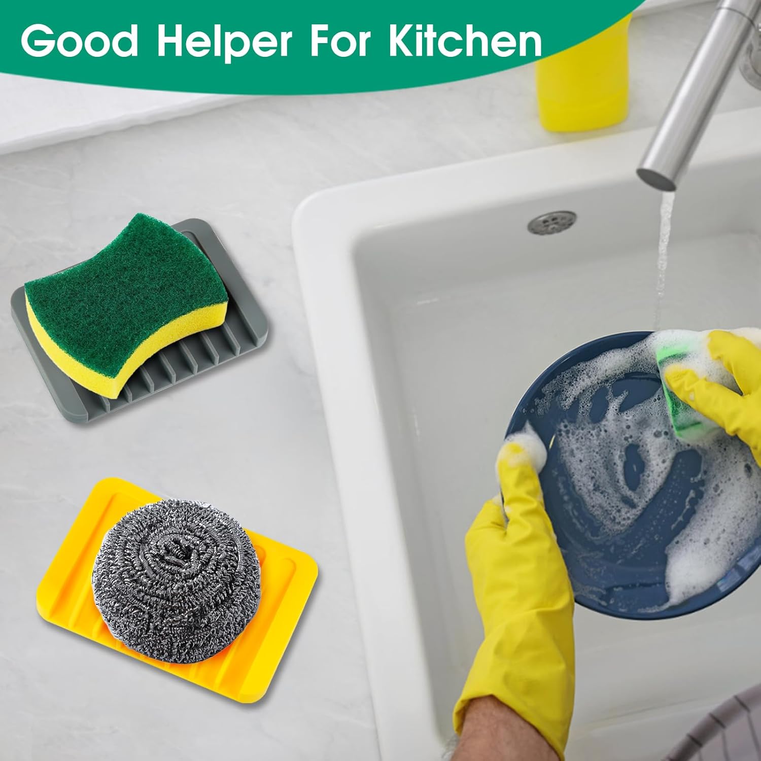 3-Piece Anti-Slip Soap Dish Set