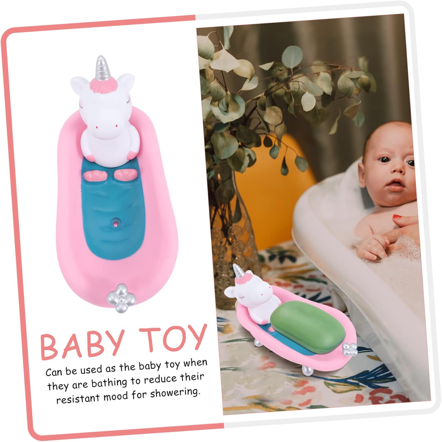 Kontonty Kids Compact Unicorn Bathtub Soap Dish