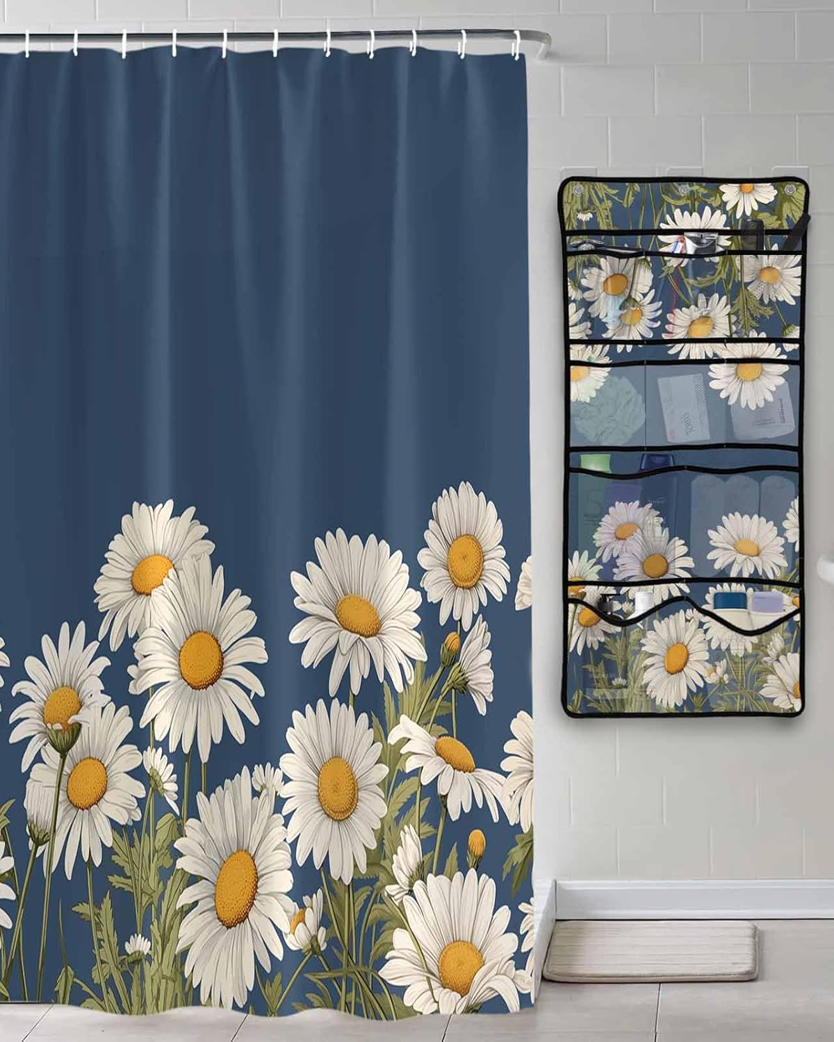 Floral Chrysanthemum Mesh Caddy Organizer